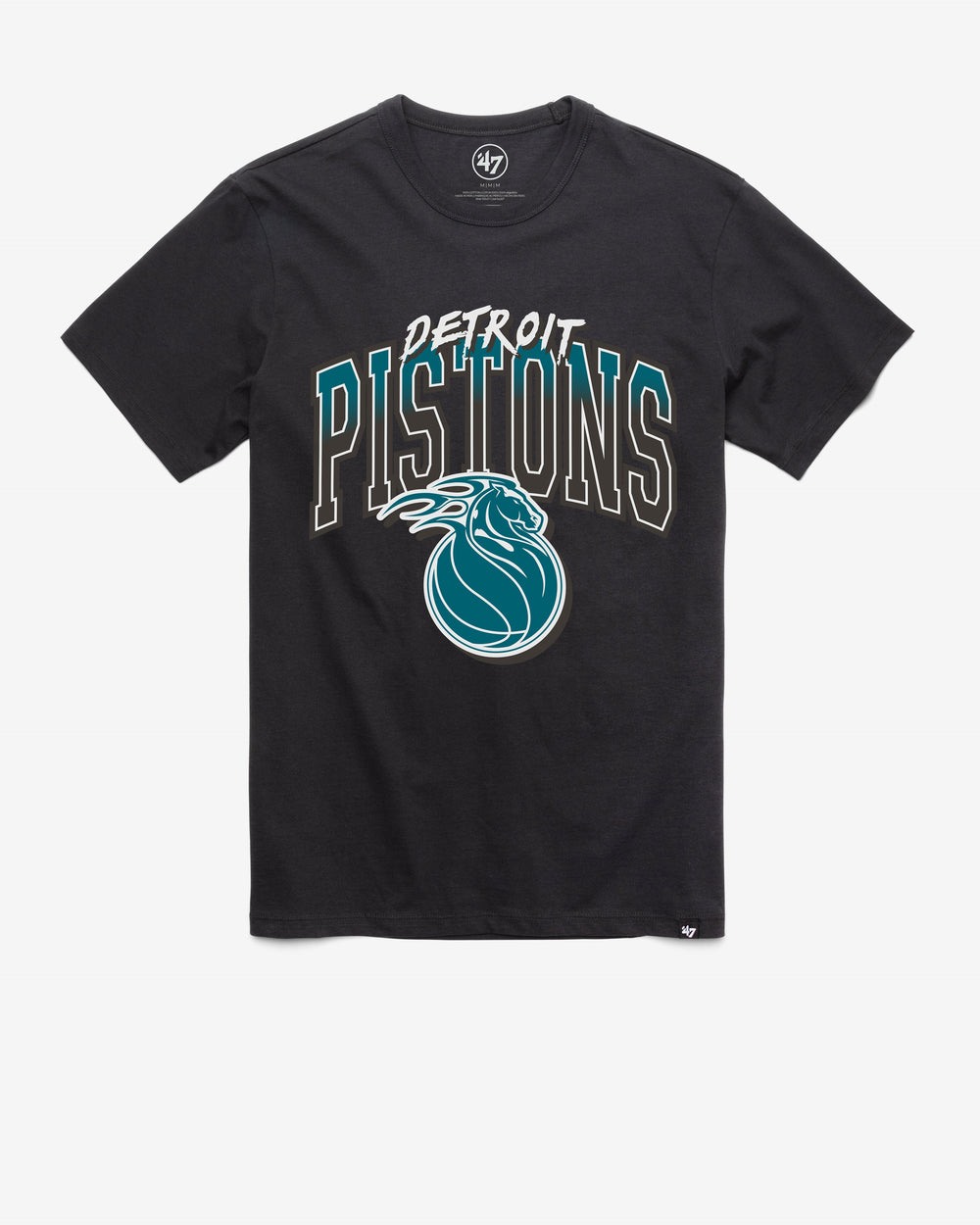 DETROIT PISTONS CITY EDITION SWISH FADE '47 FRANKLIN TEE FLINT BLACK