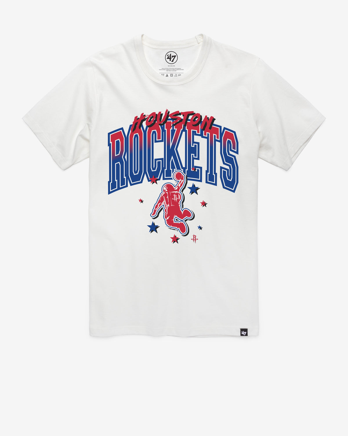 HOUSTON ROCKETS CITY EDITION SWISH FADE '47 FRANKLIN TEE WHITE WASH