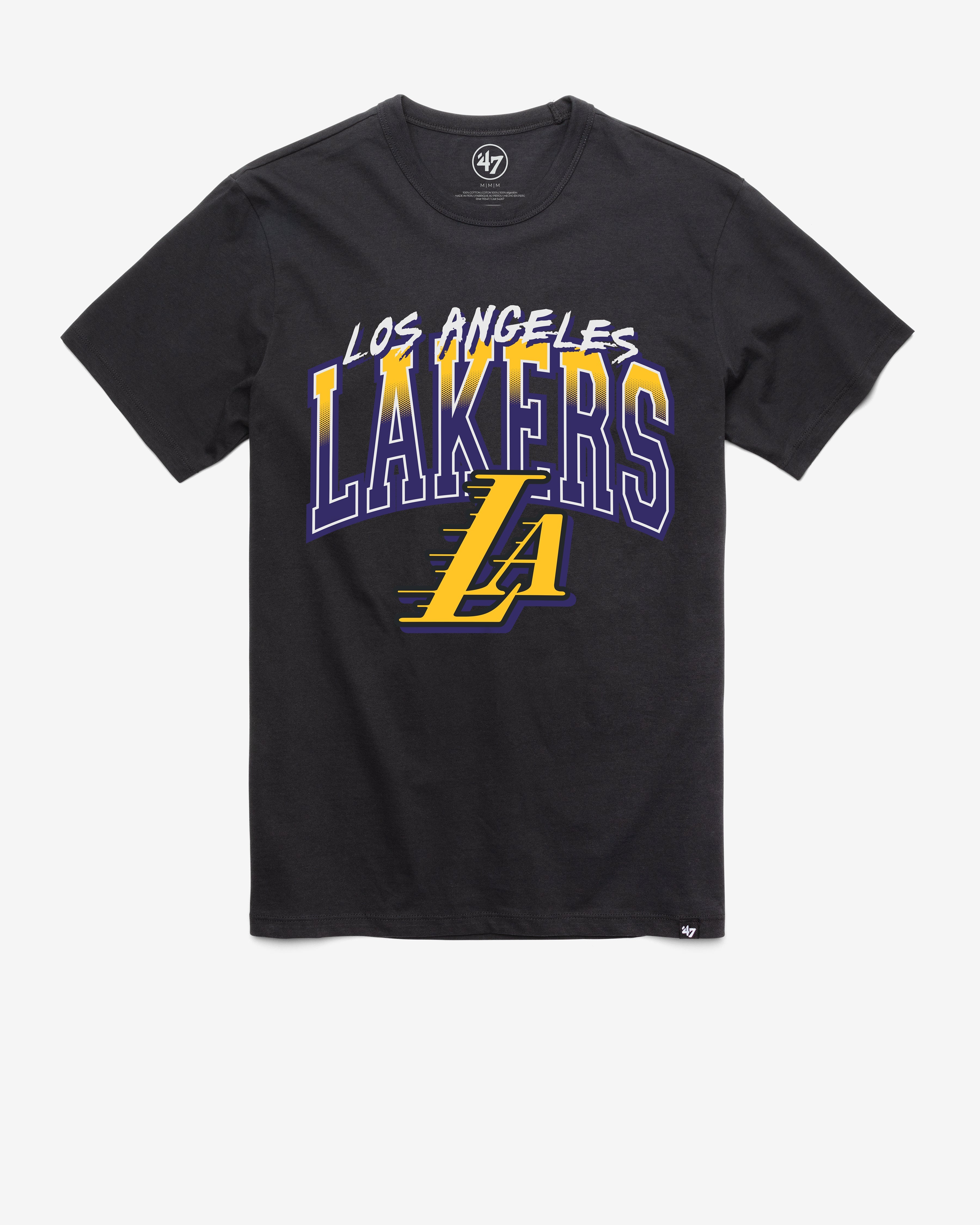 LOS ANGELES LAKERS CITY EDITION SWISH FADE '47 FRANKLIN TEE FLINT BLACK