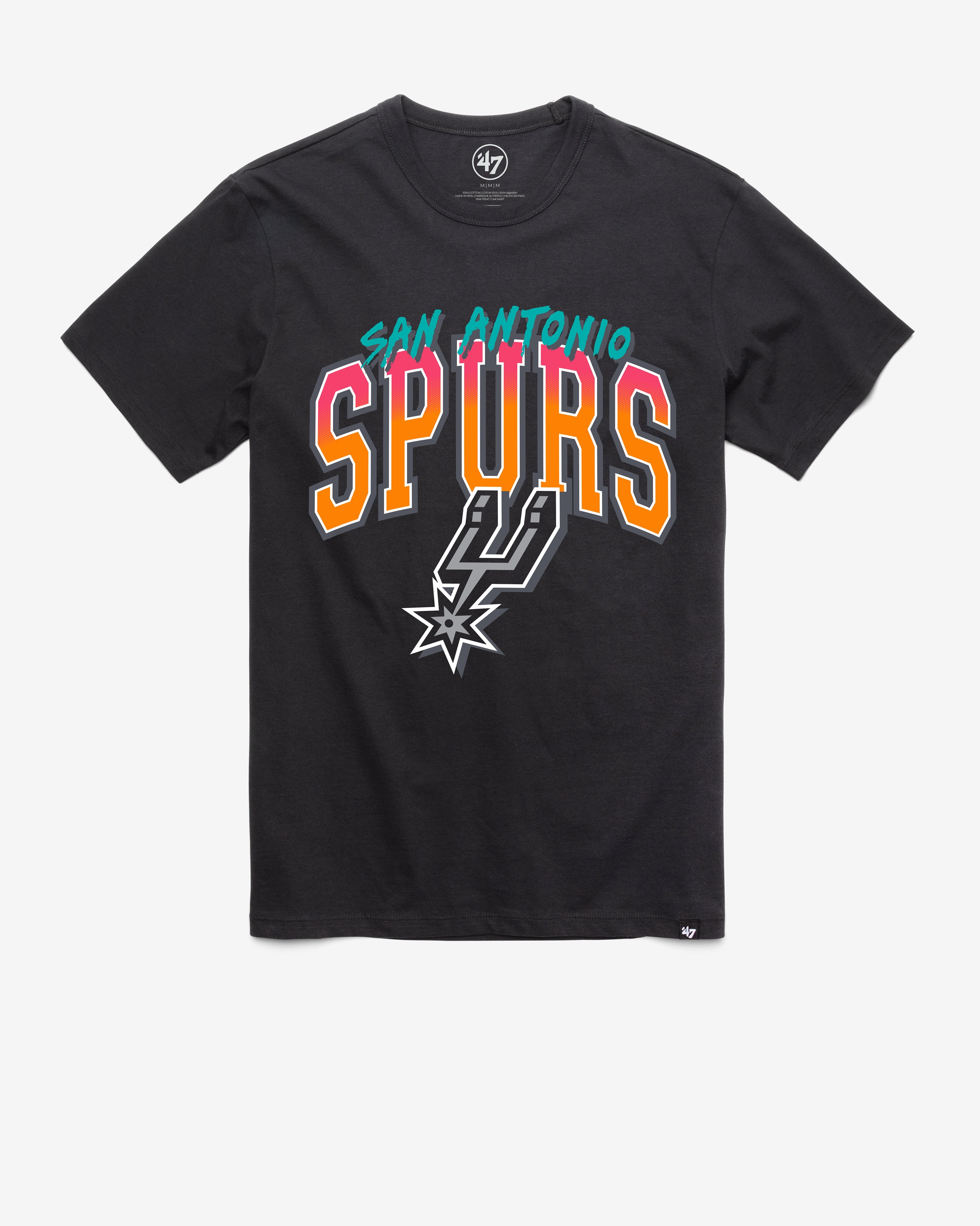 SAN ANTONIO SPURS CITY EDITION SWISH FADE '47 FRANKLIN TEE FLINT BLACK