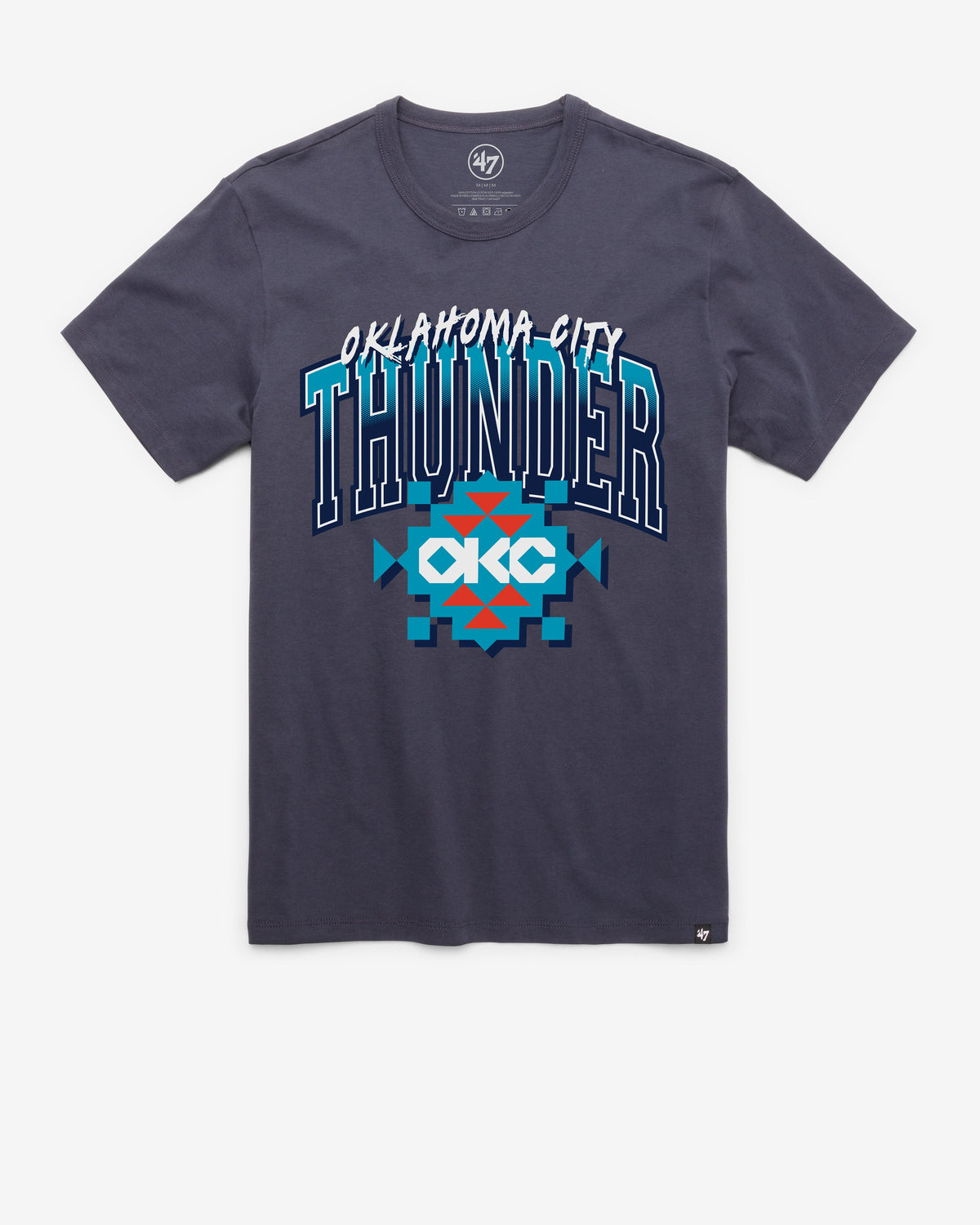 OKLAHOMA CITY THUNDER CITY EDITION SWISH FADE '47 FRANKLIN TEE ATLAS BLUE
