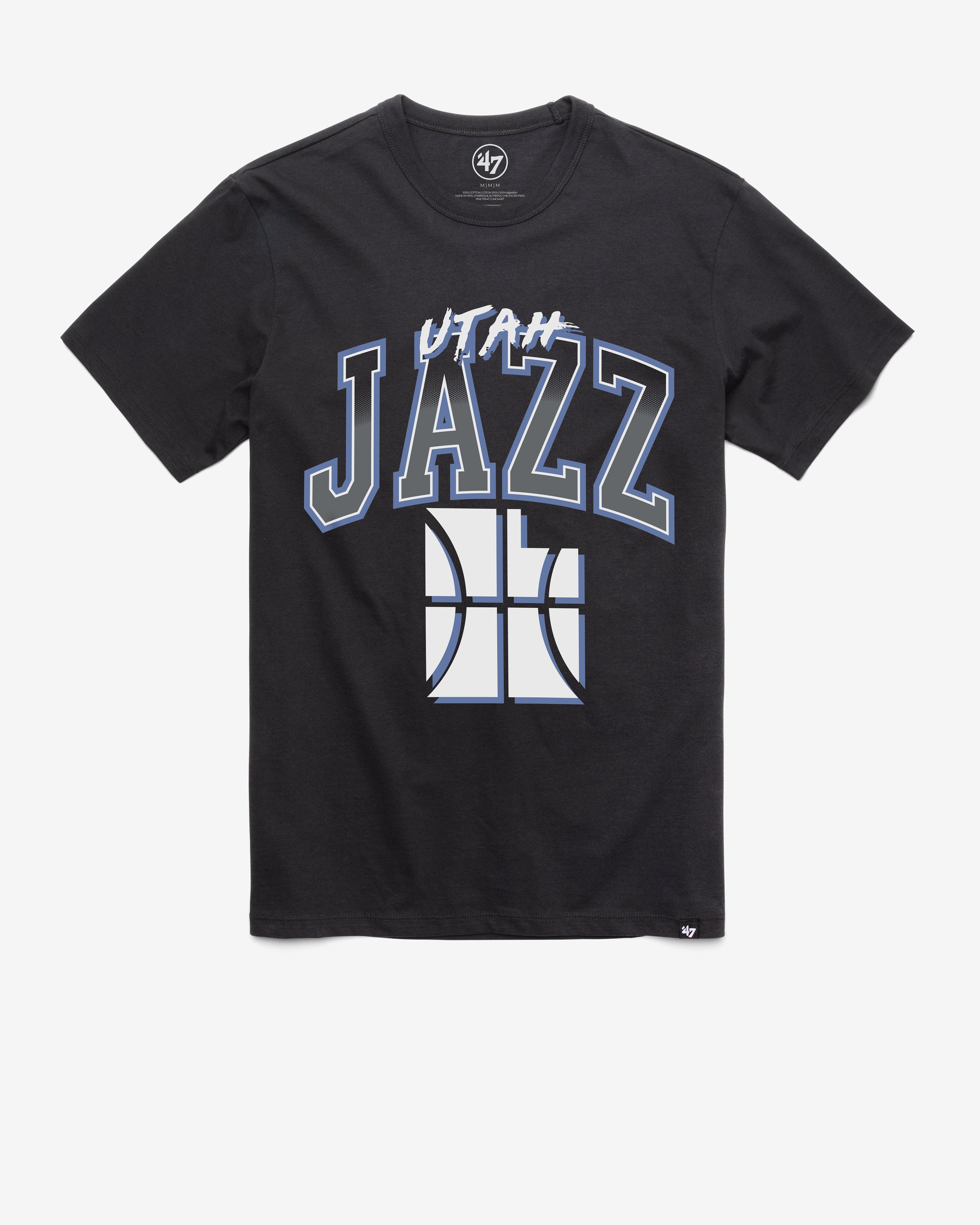 UTAH JAZZ CITY EDITION SWISH FADE '47 FRANKLIN TEE FLINT BLACK