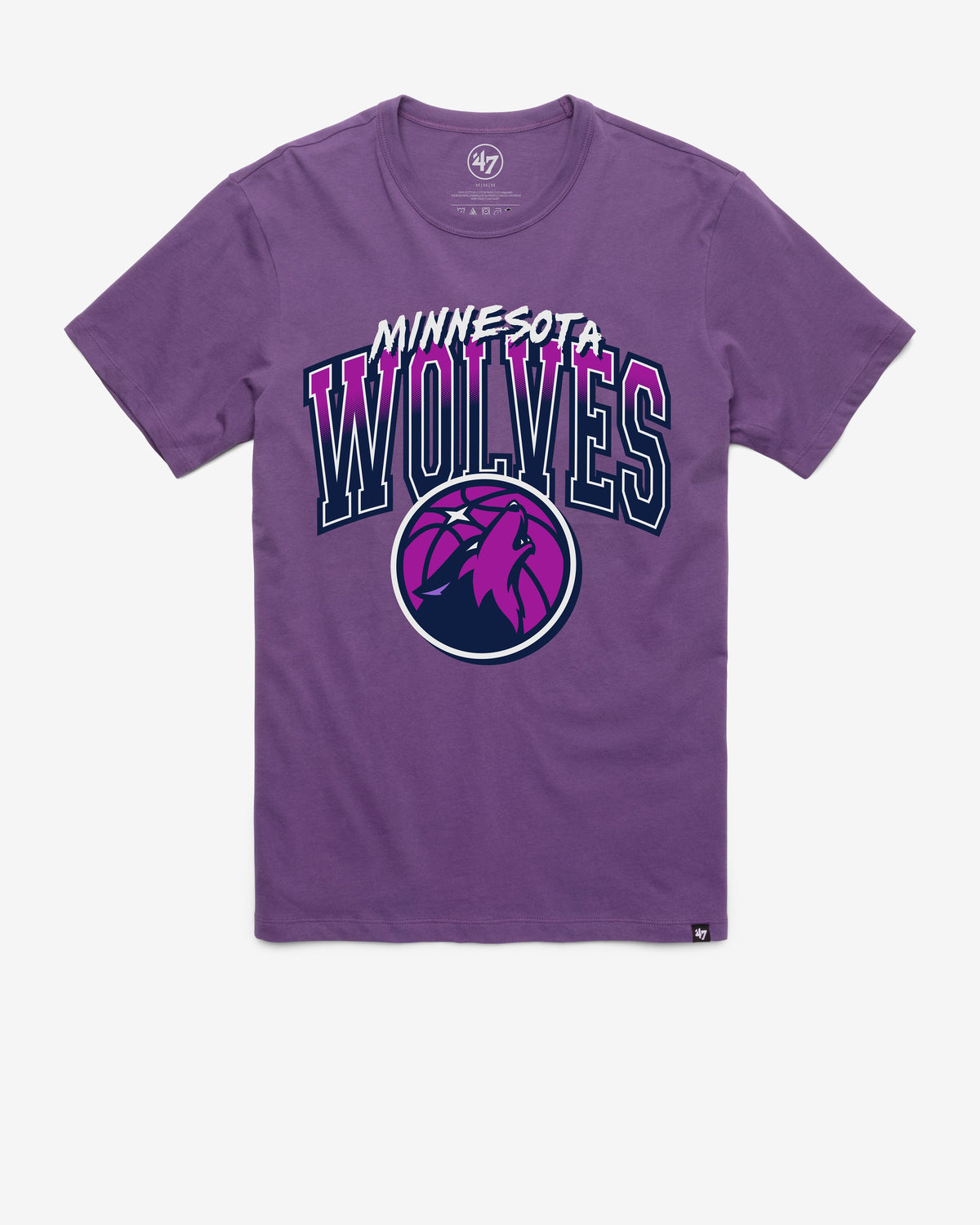 MINNESOTA TIMBERWOLVES CITY EDITION SWISH FADE '47 FRANKLIN TEE REGENT PURPLE