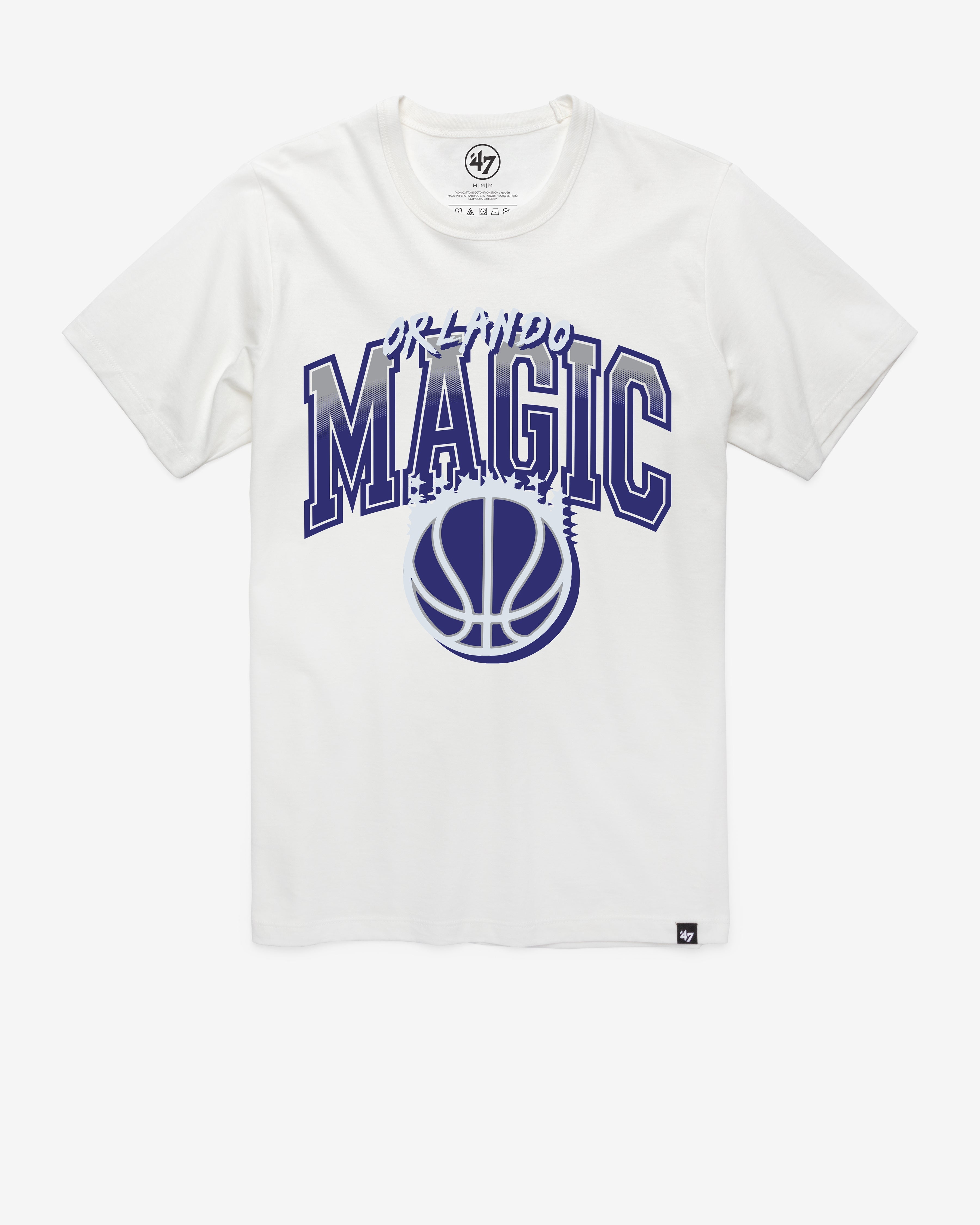 ORLANDO MAGIC CITY EDITION SWISH FADE '47 FRANKLIN TEE WHITE WASH