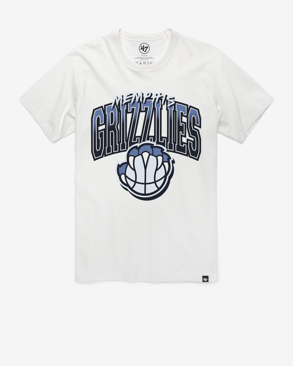 MEMPHIS GRIZZLIES CITY EDITION SWISH FADE '47 FRANKLIN TEE WHITE WASH