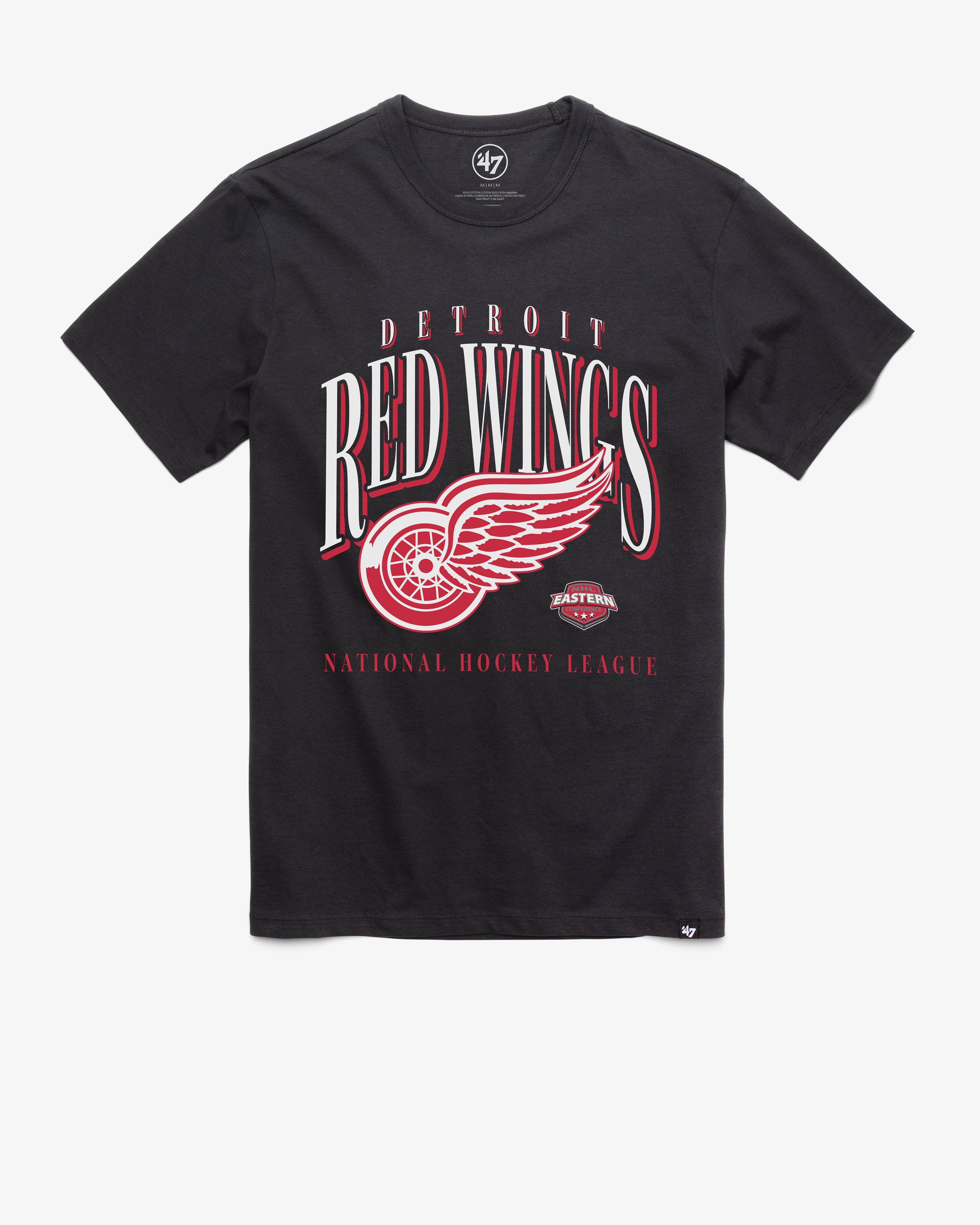 DETROIT RED WINGS CREASE '47 FRANKLIN TEE FLINT BLACK