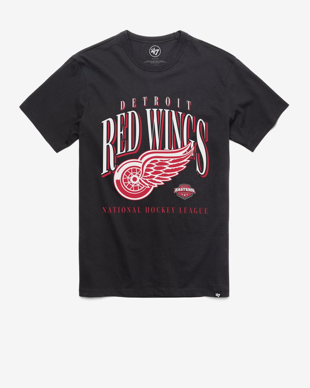 DETROIT RED WINGS CREASE '47 FRANKLIN TEE FLINT BLACK