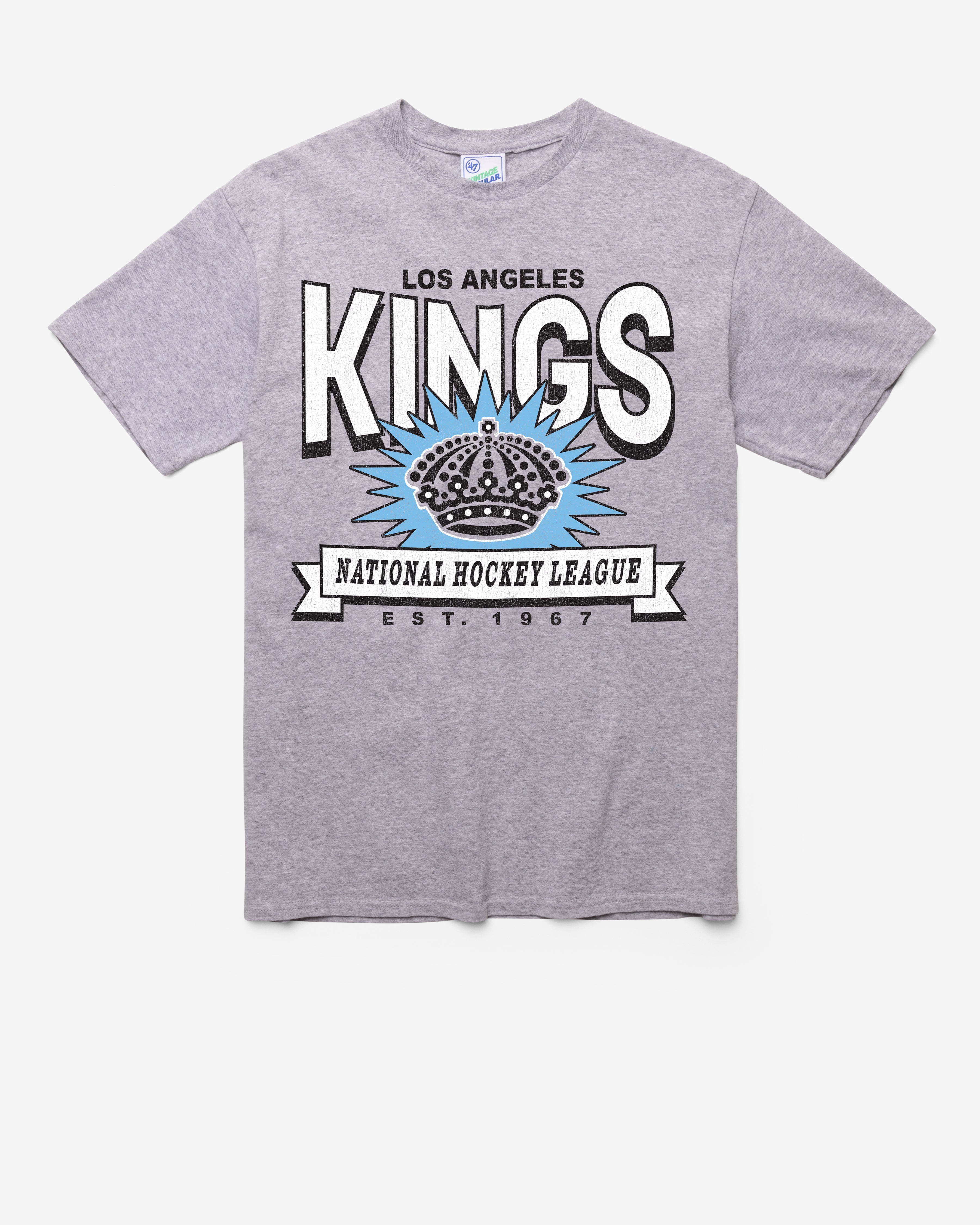 LOS ANGELES KINGS TWELVE SIX VINTAGE '47 TUBULAR TEE DT ATHLETIC HEATHER