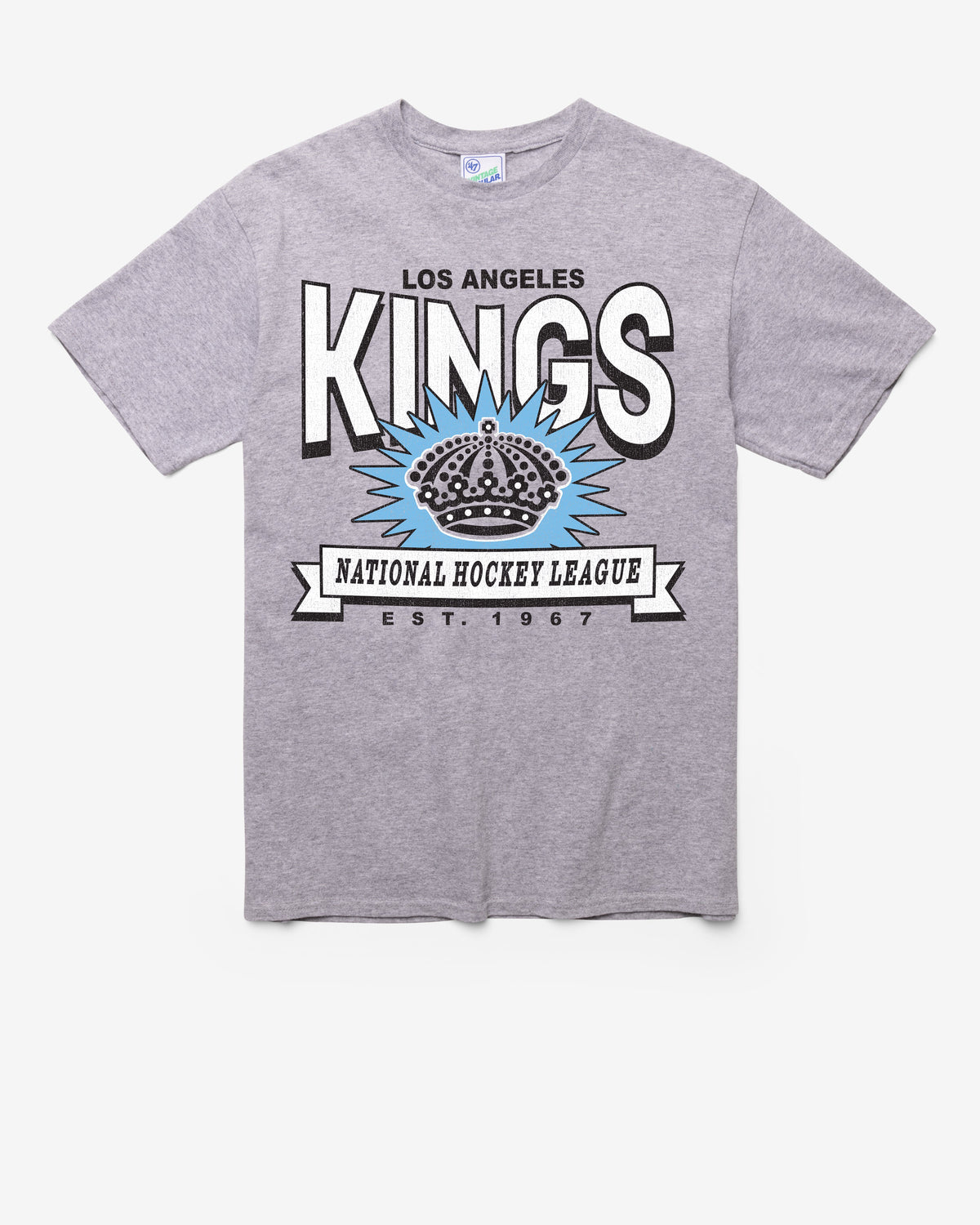 LOS ANGELES KINGS TWELVE SIX VINTAGE '47 TUBULAR TEE DT ATHLETIC HEATHER