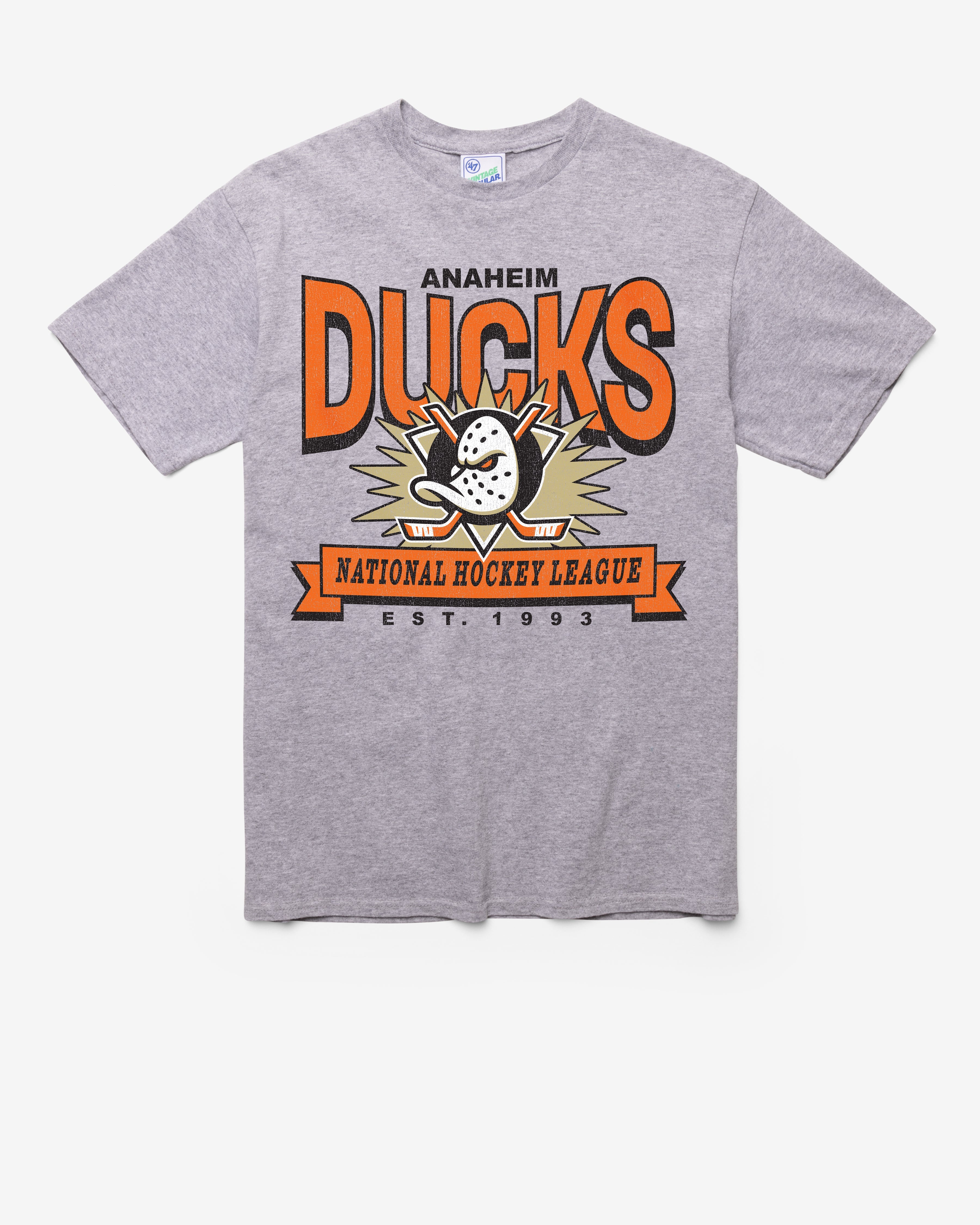 ANAHEIM DUCKS TWELVE SIX VINTAGE '47 TUBULAR TEE DT ATHLETIC HEATHER