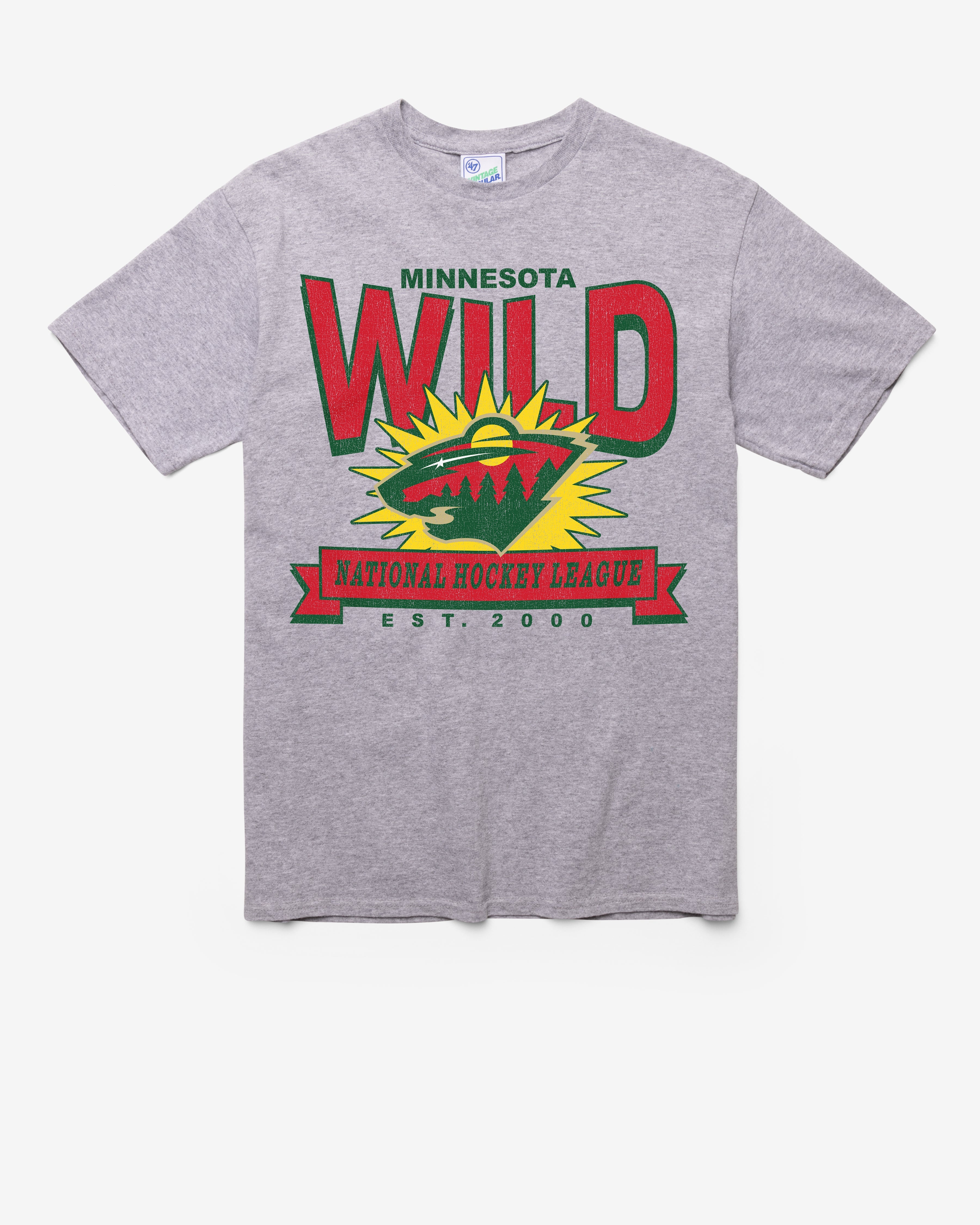 MINNESOTA WILD TWELVE SIX VINTAGE '47 TUBULAR TEE DT ATHLETIC HEATHER