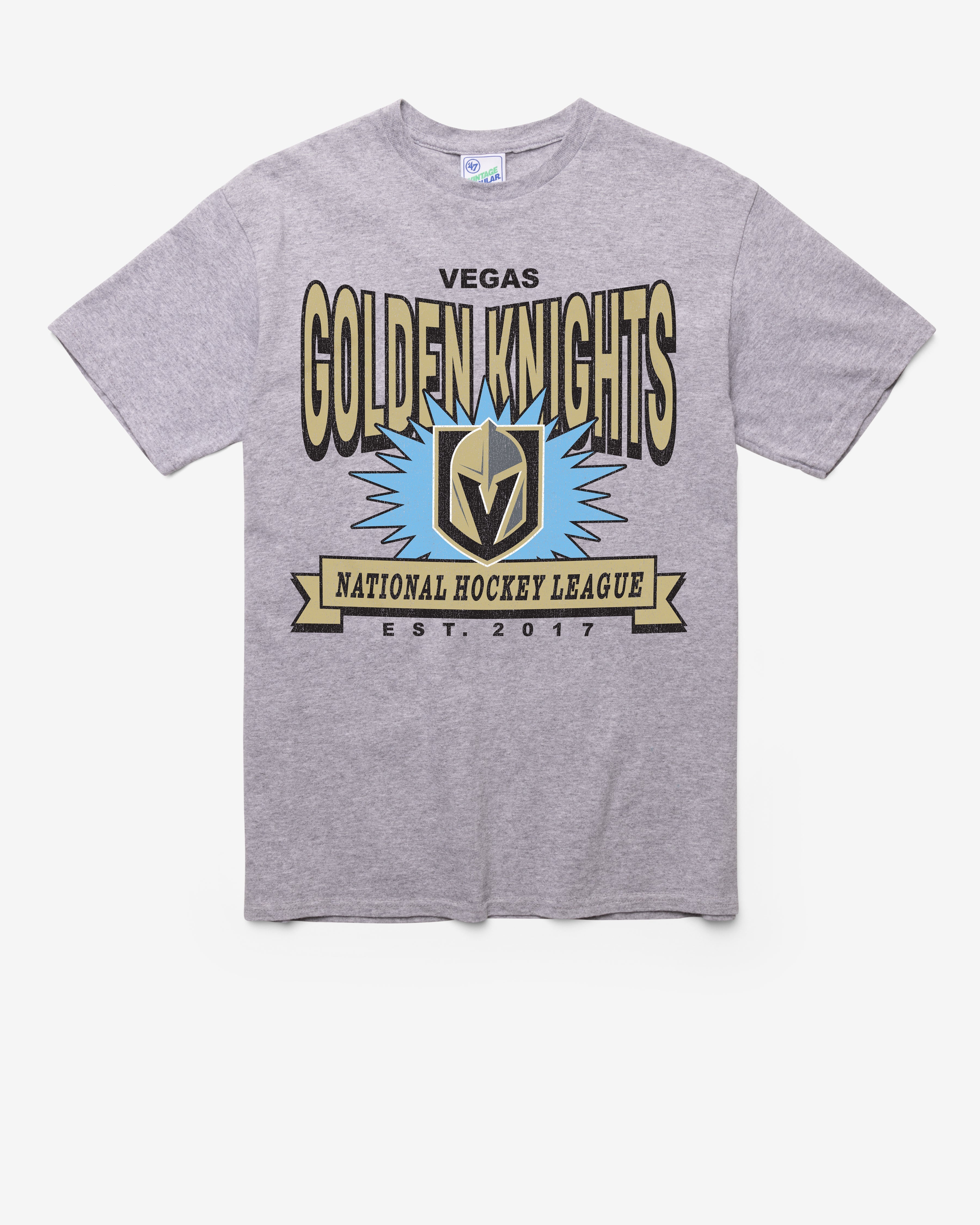 VEGAS GOLDEN KNIGHTS TWELVE SIX VINTAGE '47 TUBULAR TEE DT ATHLETIC HEATHER