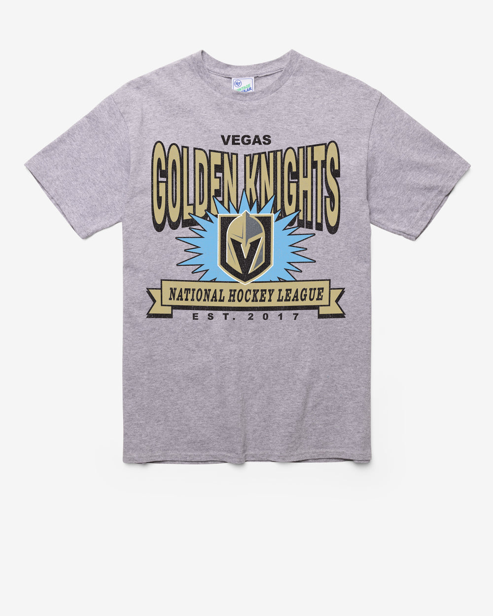 VEGAS GOLDEN KNIGHTS TWELVE SIX VINTAGE '47 TUBULAR TEE DT ATHLETIC HEATHER