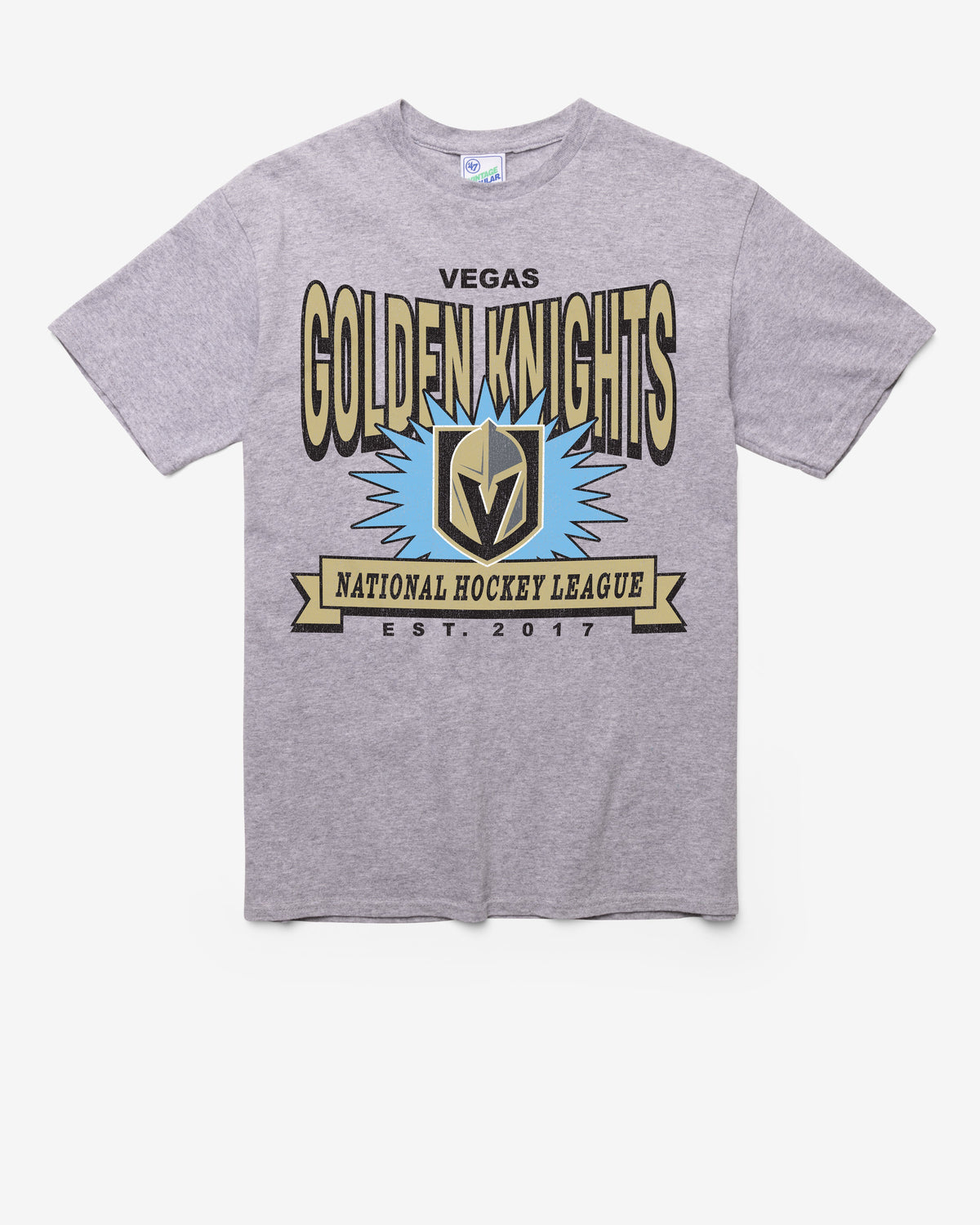 VEGAS GOLDEN KNIGHTS TWELVE SIX VINTAGE '47 TUBULAR TEE DT ATHLETIC HEATHER