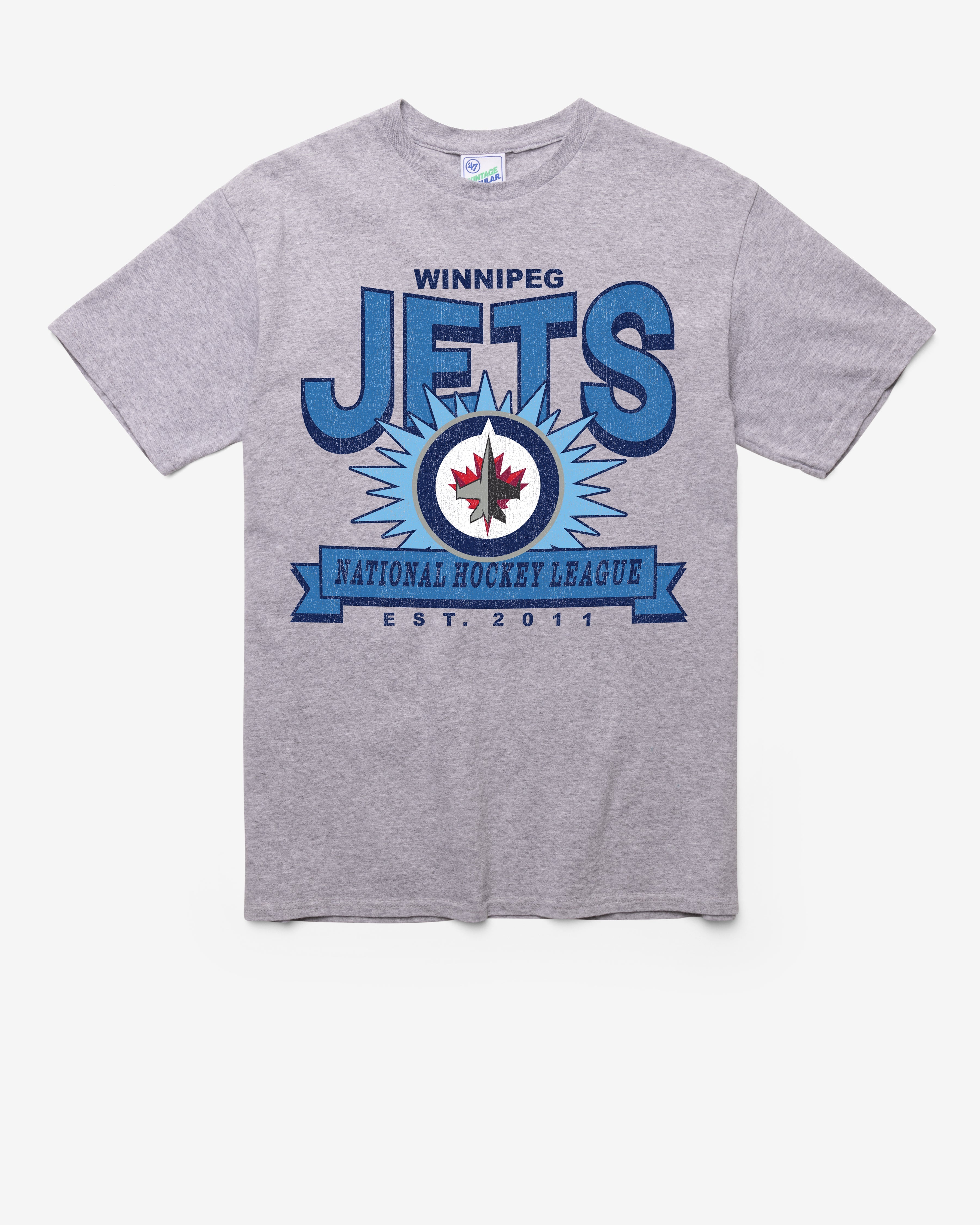 WINNIPEG JETS TWELVE SIX VINTAGE '47 TUBULAR TEE DT ATHLETIC HEATHER