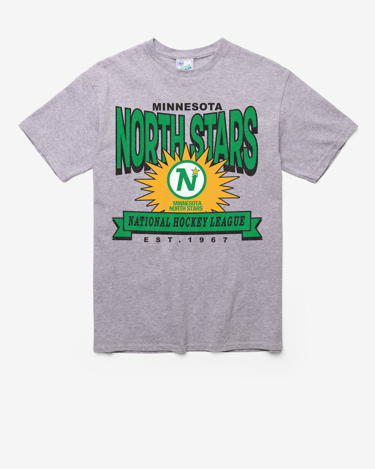 MINNESOTA/DALLAS STARS TWELVE SIX VINTAGE '47 TUBULAR TEE DT ATHLETIC HEATHER