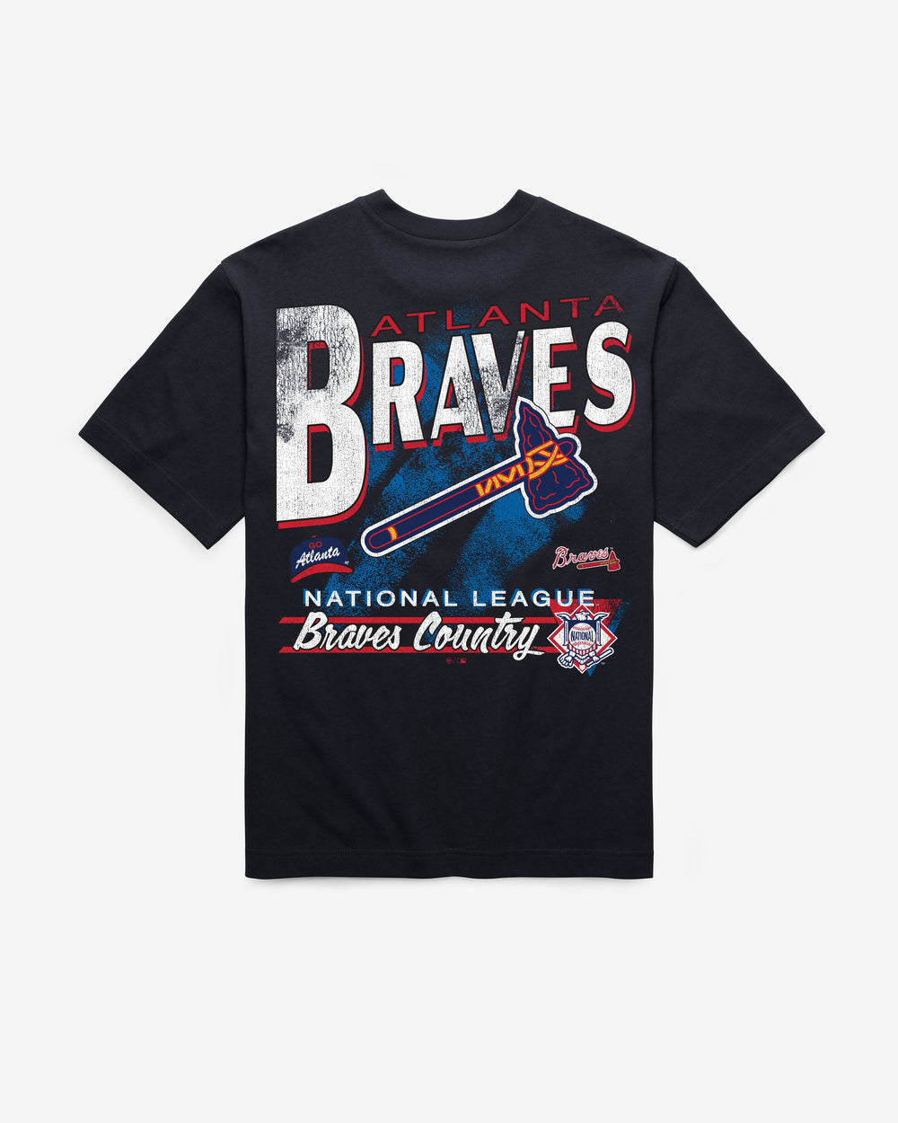 ATLANTA BRAVES UNDER BAR '47 FOUNDATION TEE NAVY