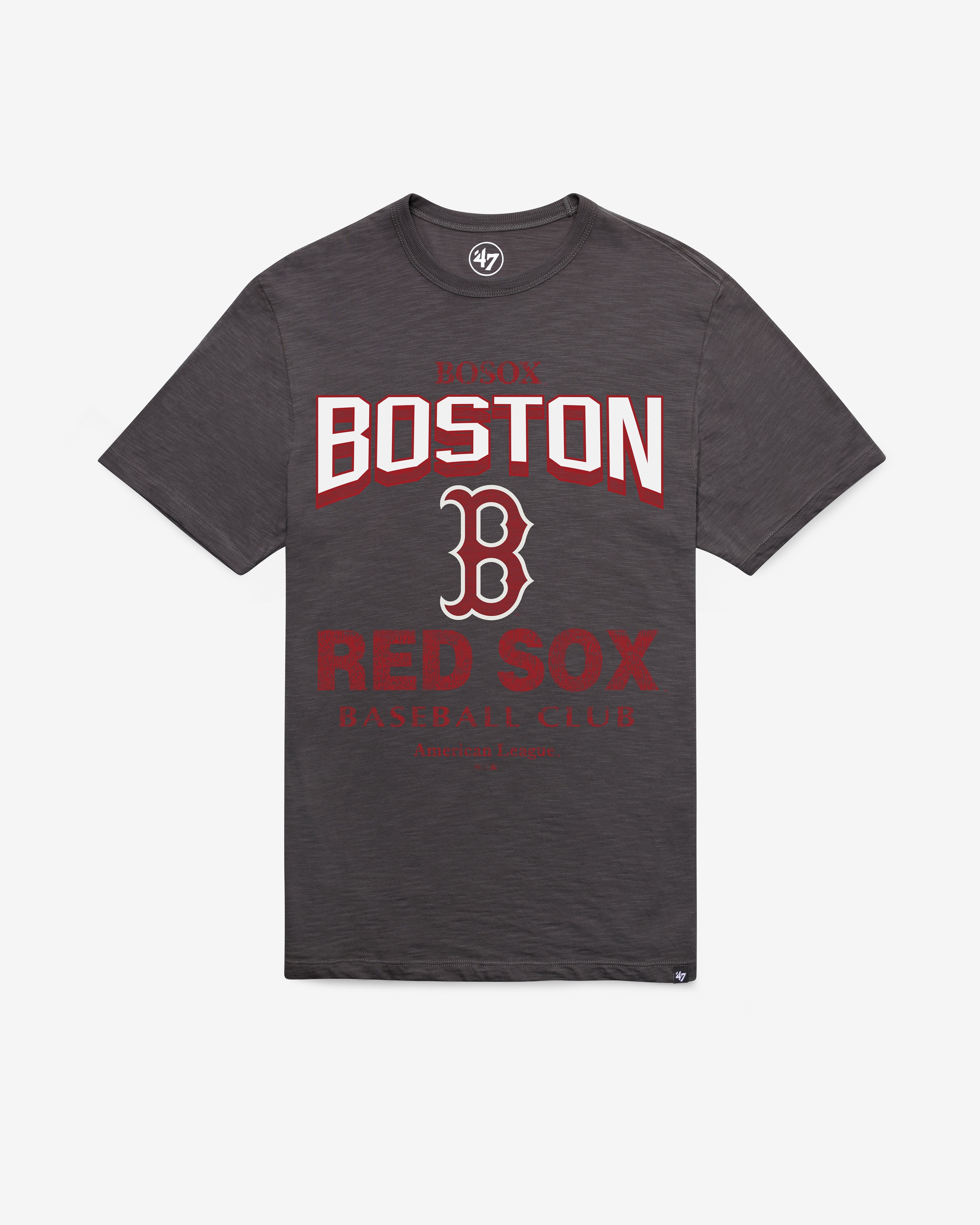 BOSTON RED SOX HEAD ON '47 SCRUM TEE CHARCOAL