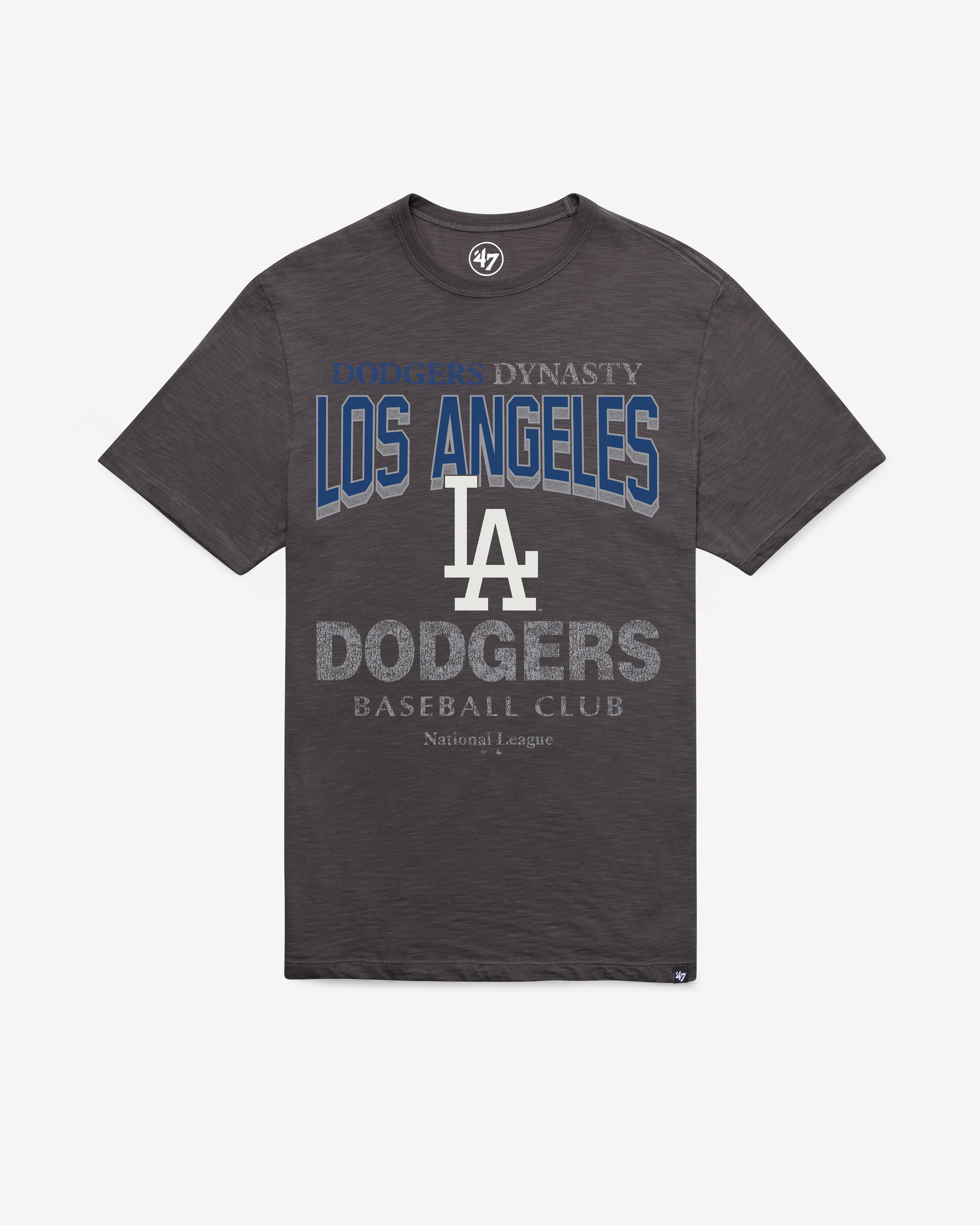 LOS ANGELES DODGERS HEAD ON '47 SCRUM TEE CHARCOAL