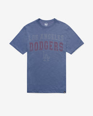LOS ANGELES DODGERS STADIUM WAVE '47 SCRUM TEE BLEACHER BLUE