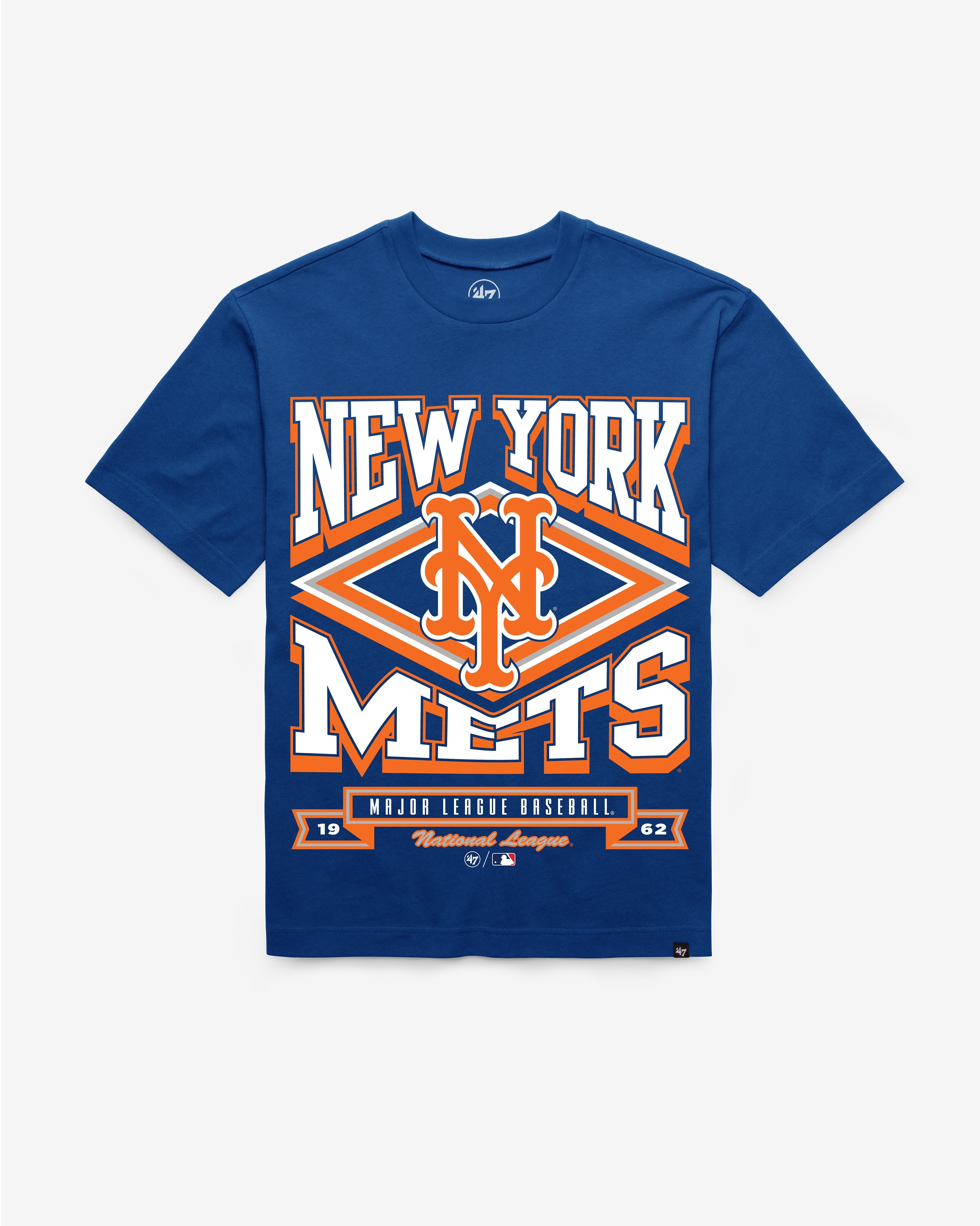 NEW YORK METS HEATER '47 FOUNDATION TEE ROYAL