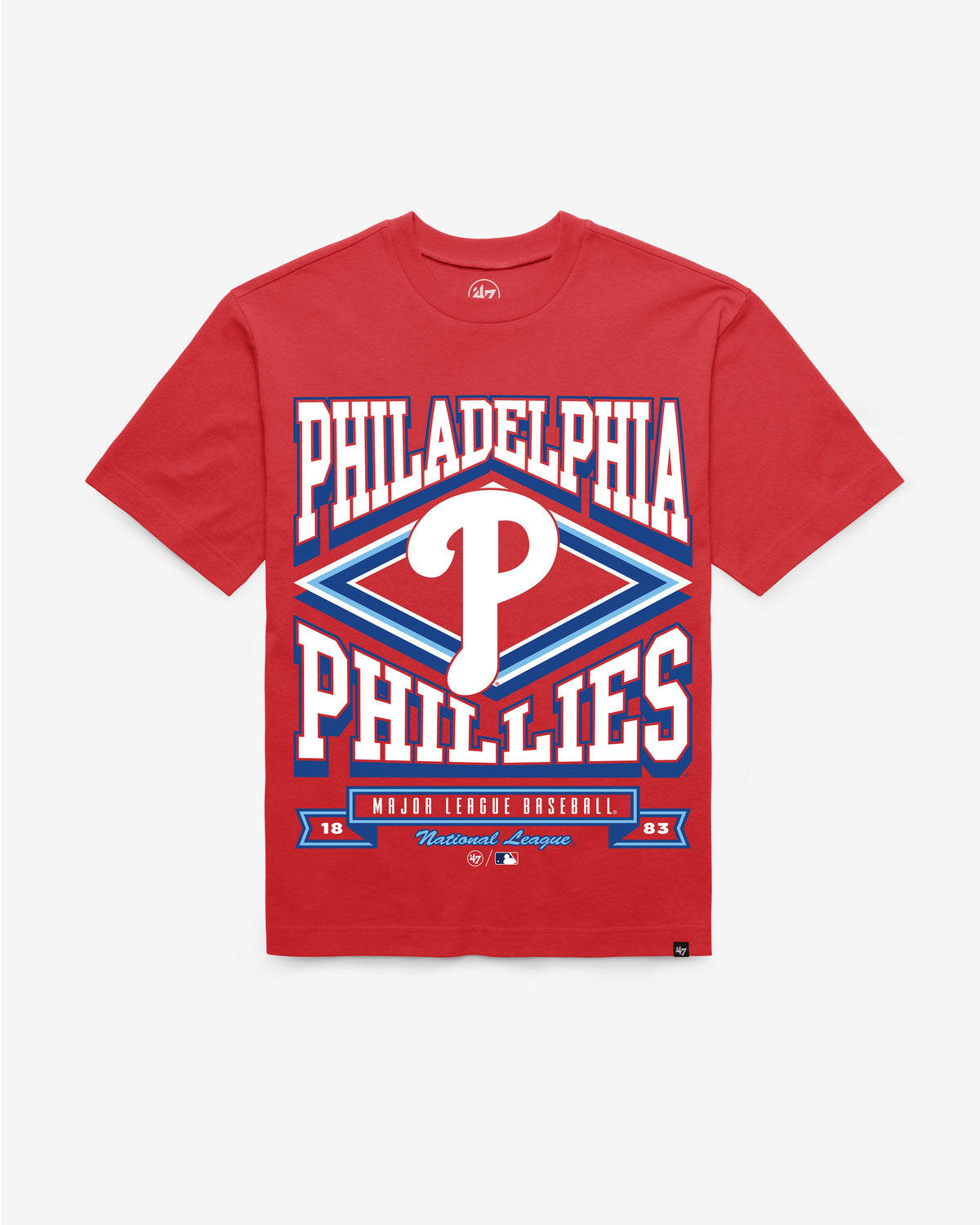 PHILADELPHIA PHILLIES HEATER '47 FOUNDATION TEE RED