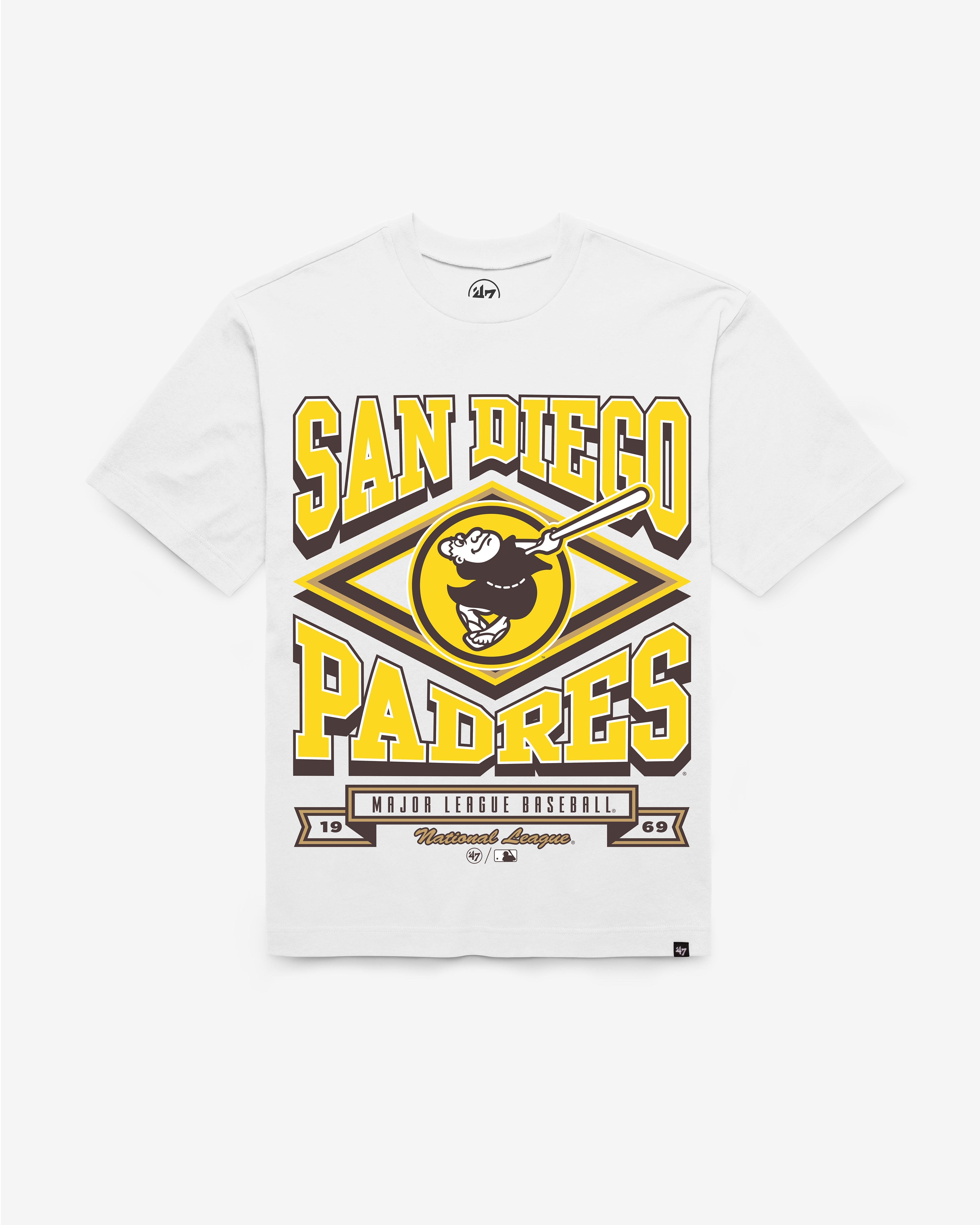 SAN DIEGO PADRES HEATER '47 FOUNDATION TEE WHITE
