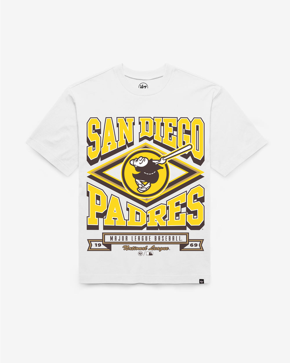 SAN DIEGO PADRES HEATER '47 FOUNDATION TEE WHITE