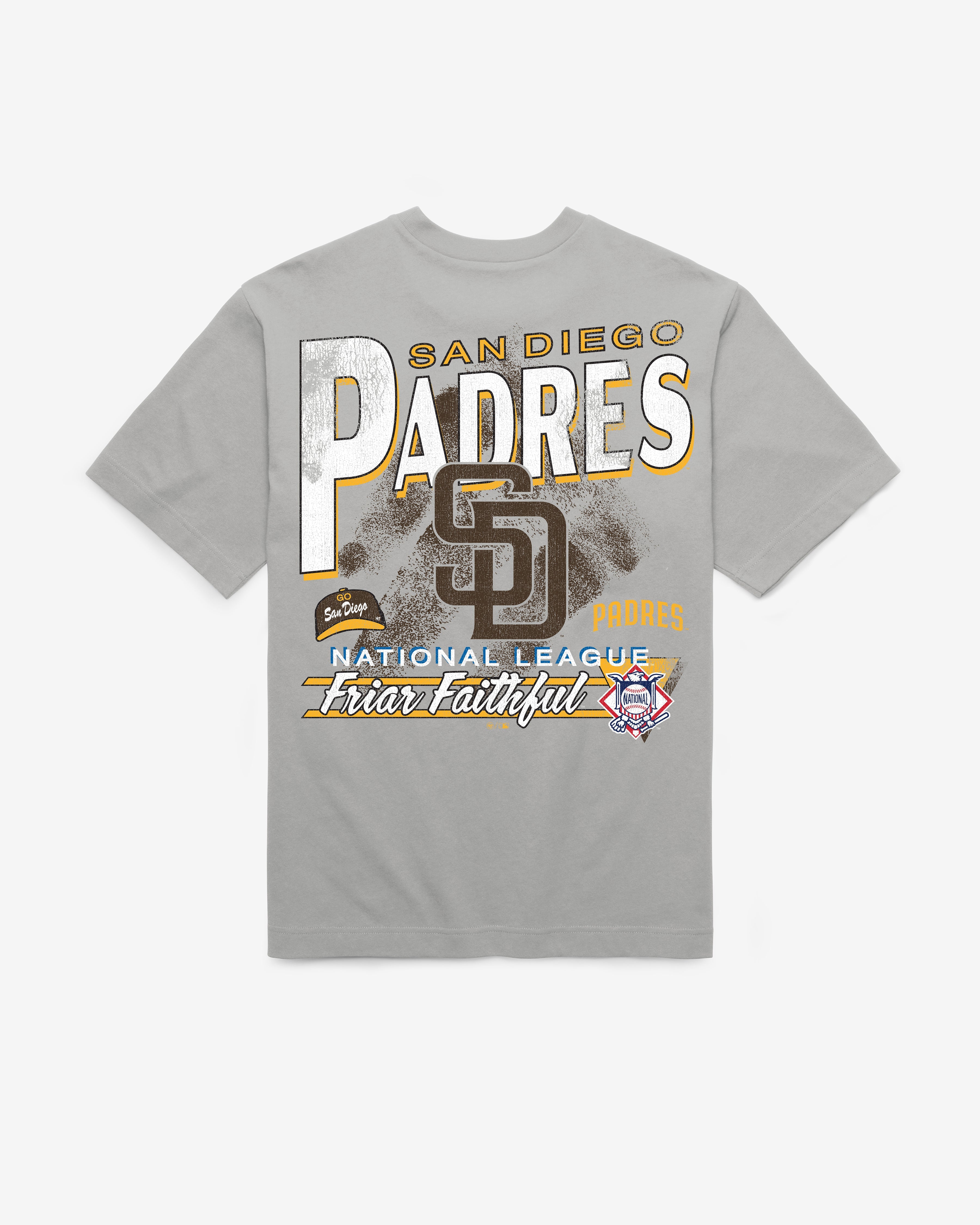 SAN DIEGO PADRES UNDER BAR '47 FOUNDATION TEE WOLF GREY
