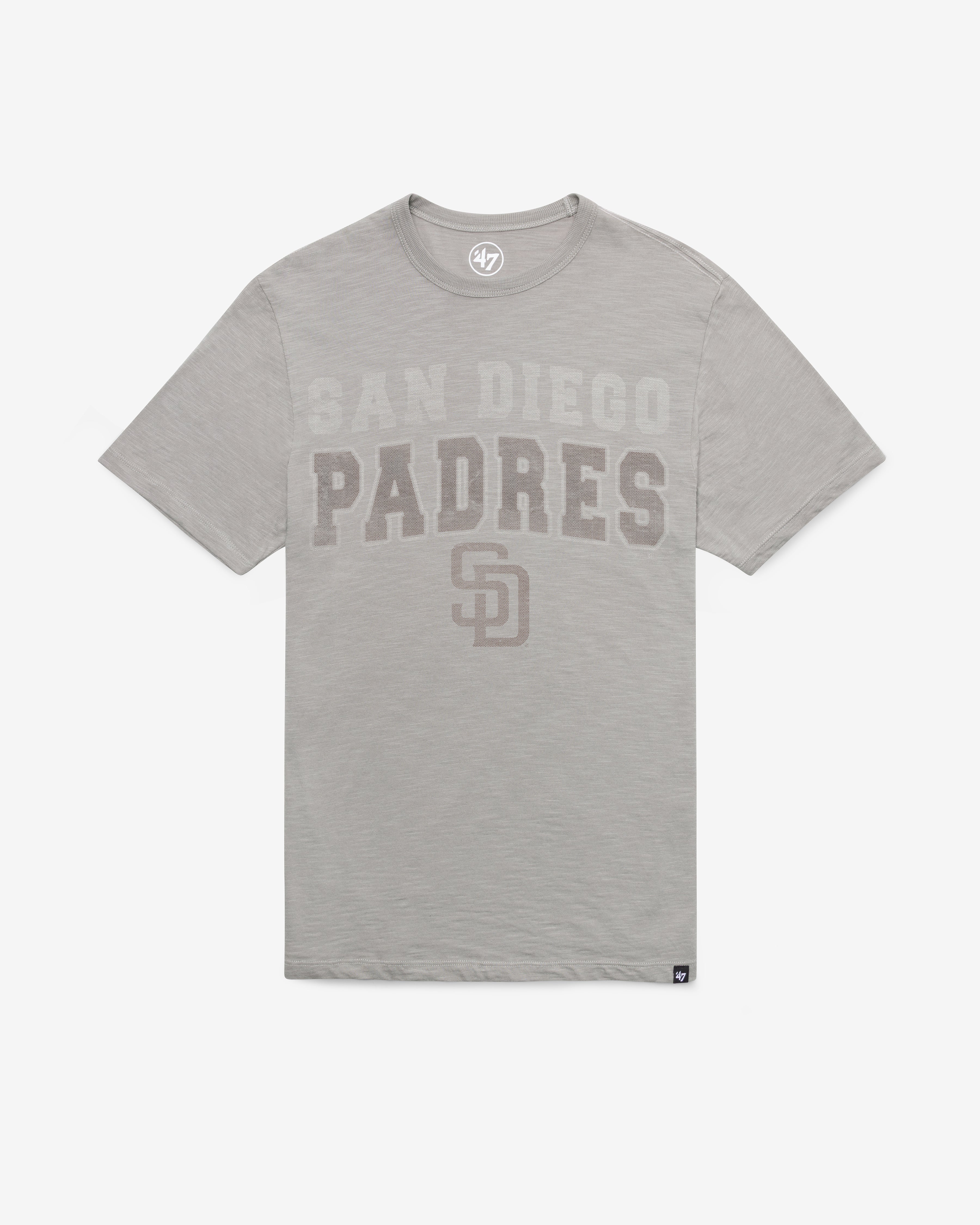 SAN DIEGO PADRES STADIUM WAVE '47 SCRUM TEE WOLF GREY
