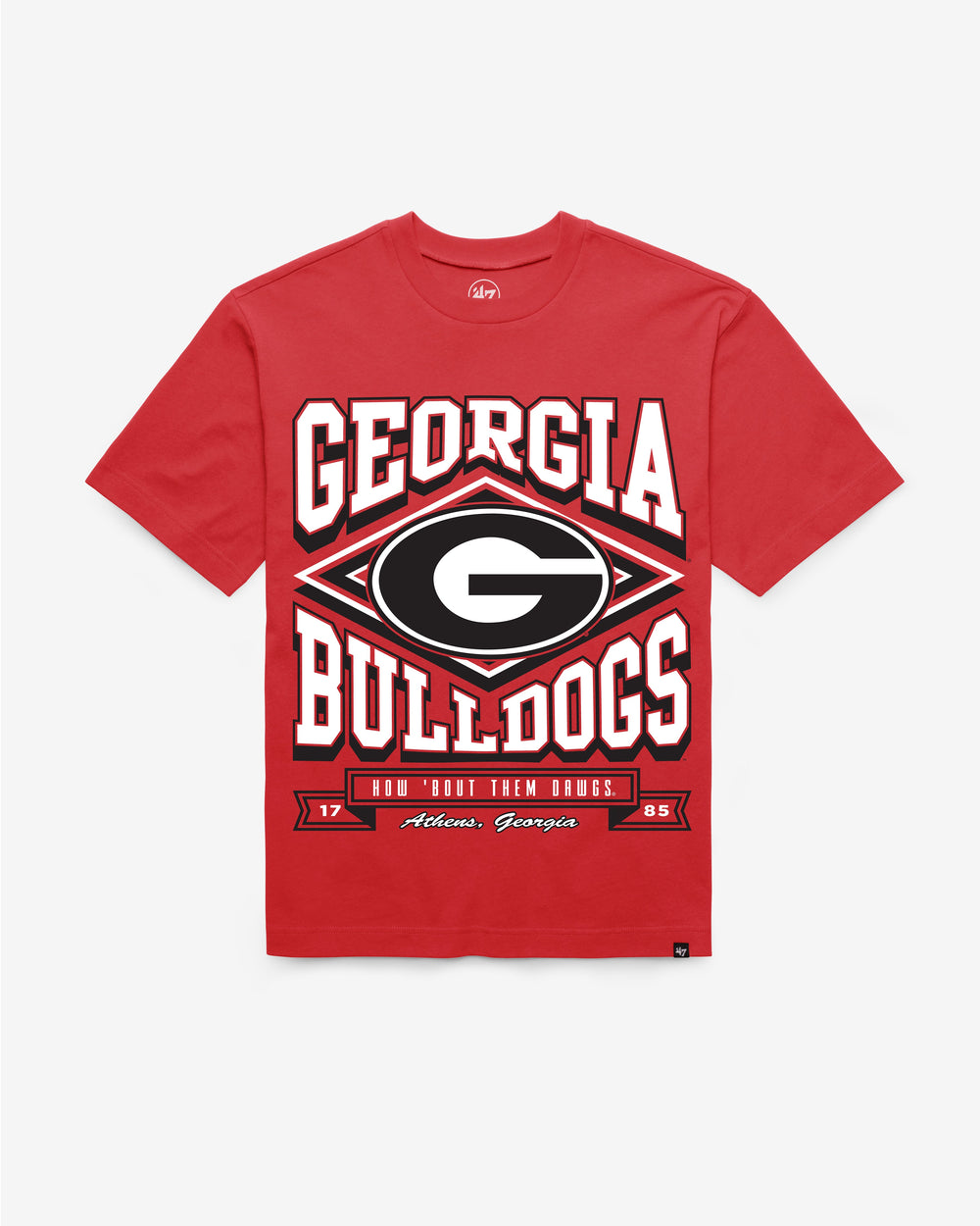 GEORGIA BULLDOGS HEATER '47 FOUNDATION TEE RED