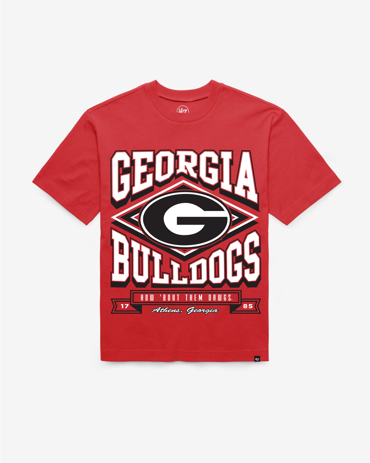 GEORGIA BULLDOGS HEATER '47 FOUNDATION TEE RED