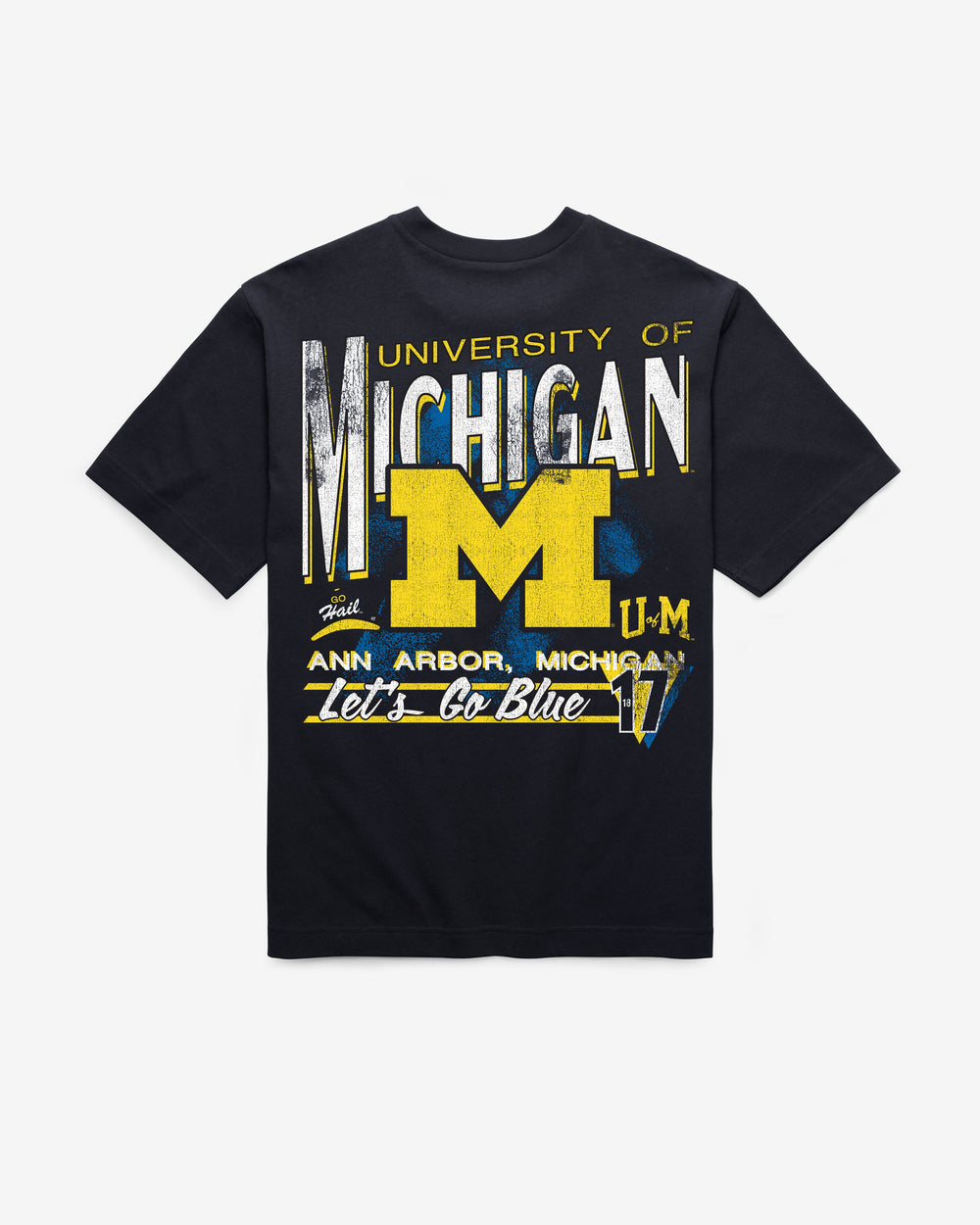 MICHIGAN WOLVERINES UNDER BAR '47 FOUNDATION TEE NAVY
