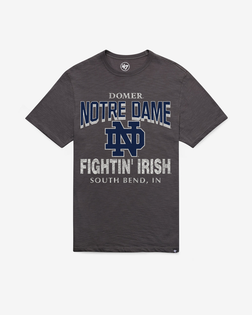 NOTRE DAME FIGHTING IRISH HEAD ON '47 SCRUM TEE CHARCOAL