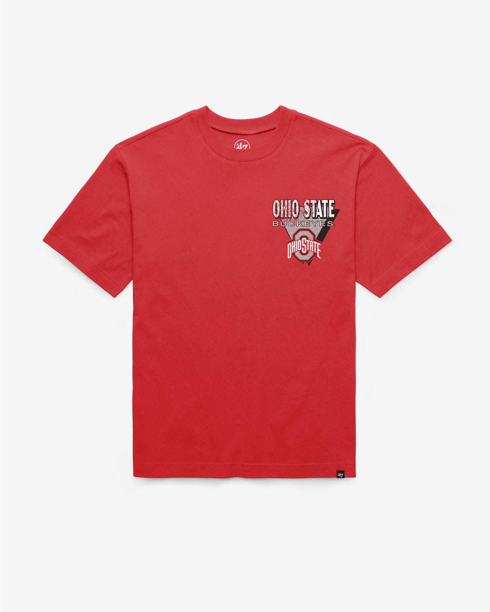 OHIO STATE BUCKEYES UNDER BAR '47 FOUNDATION TEE RED