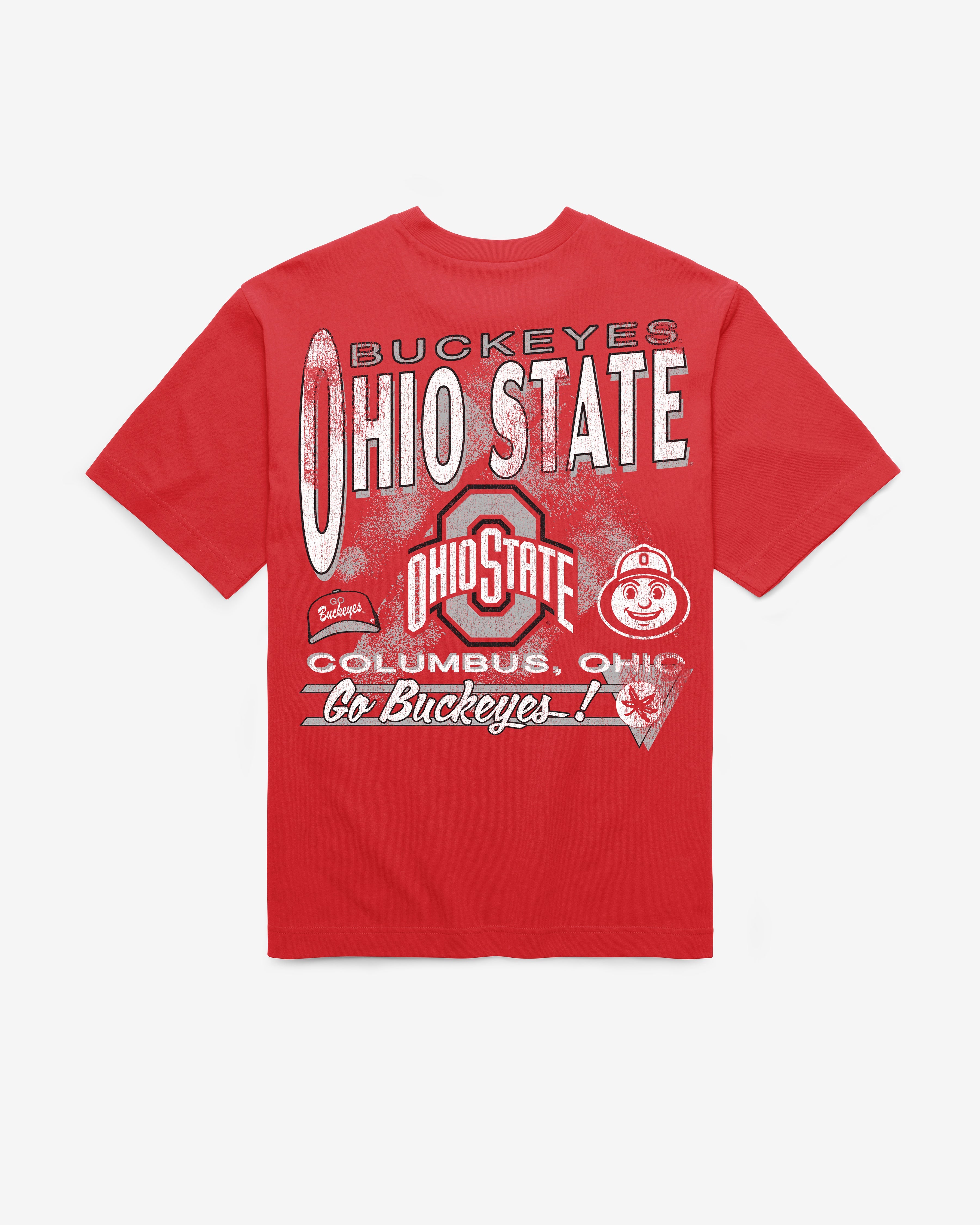 OHIO STATE BUCKEYES UNDER BAR '47 FOUNDATION TEE RED