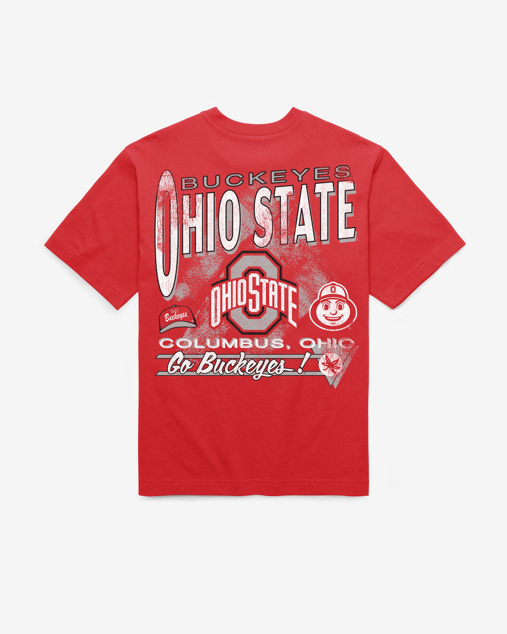 OHIO STATE BUCKEYES UNDER BAR '47 FOUNDATION TEE RED