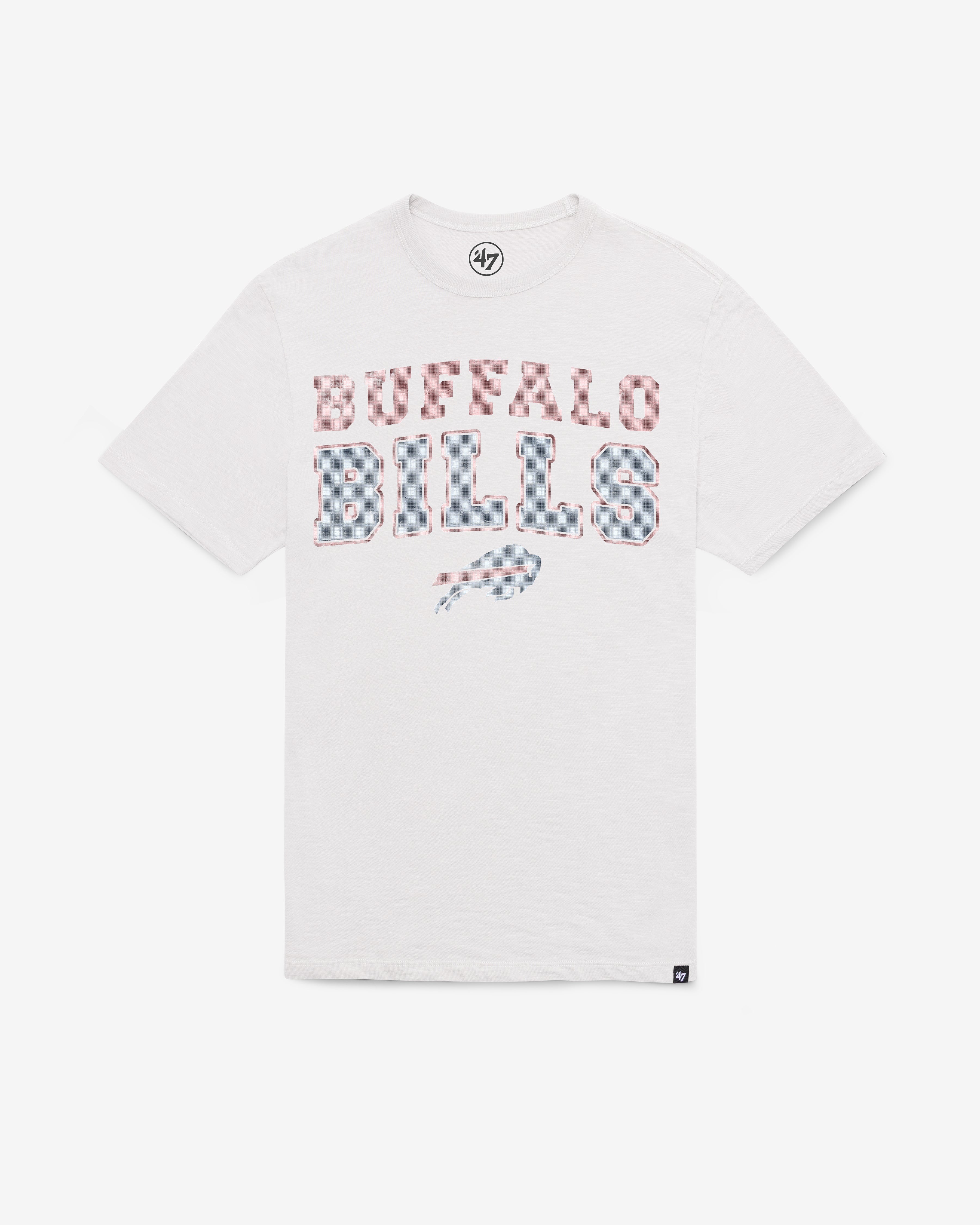 BUFFALO BILLS STADIUM WAVE '47 SCRUM TEE WHITE WASH