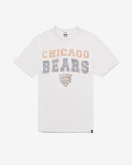 CHICAGO BEARS STADIUM WAVE '47 SCRUM TEE WHITE WASH