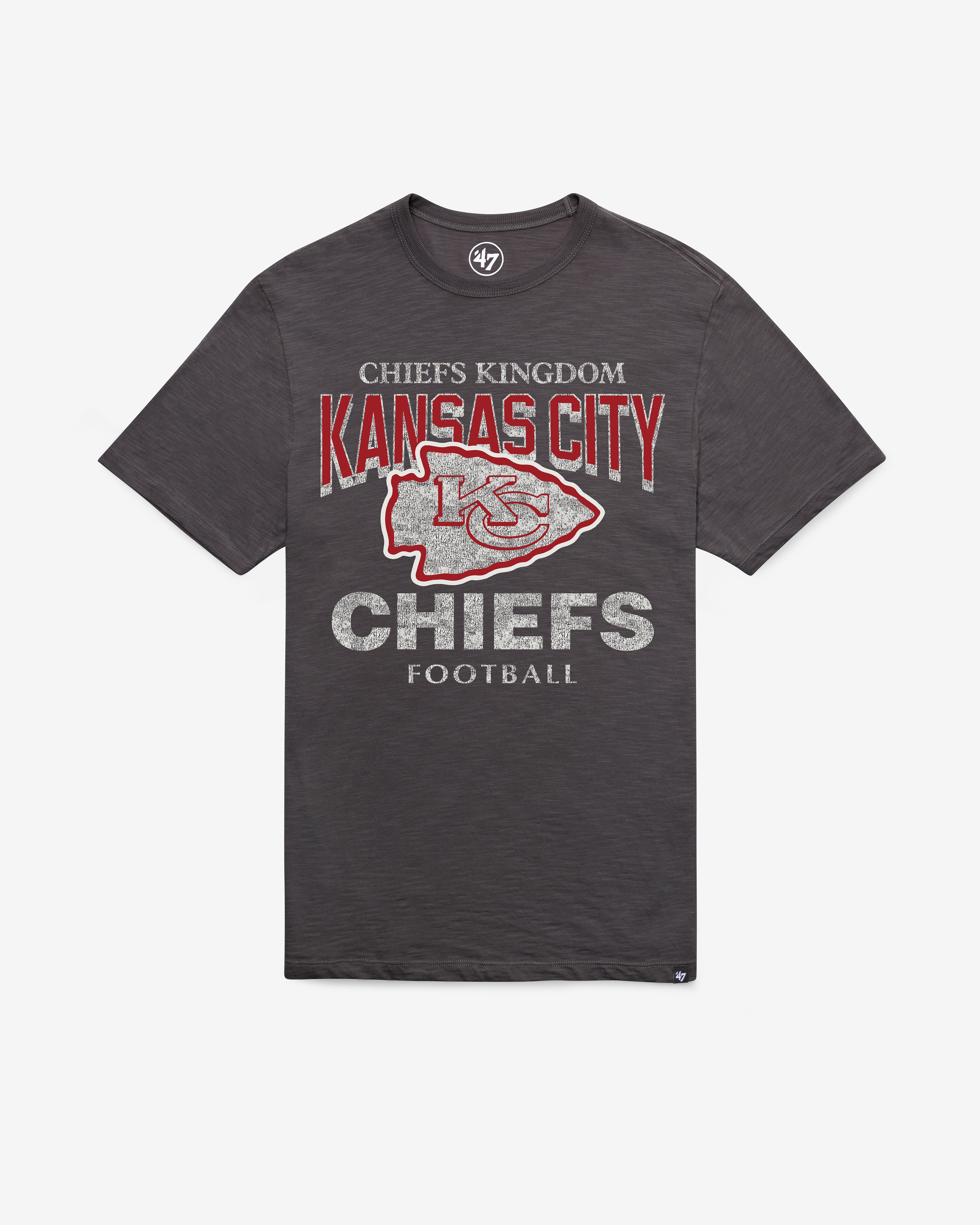 KANSAS CITY CHIEFS HEAD ON '47 SCRUM TEE CHARCOAL