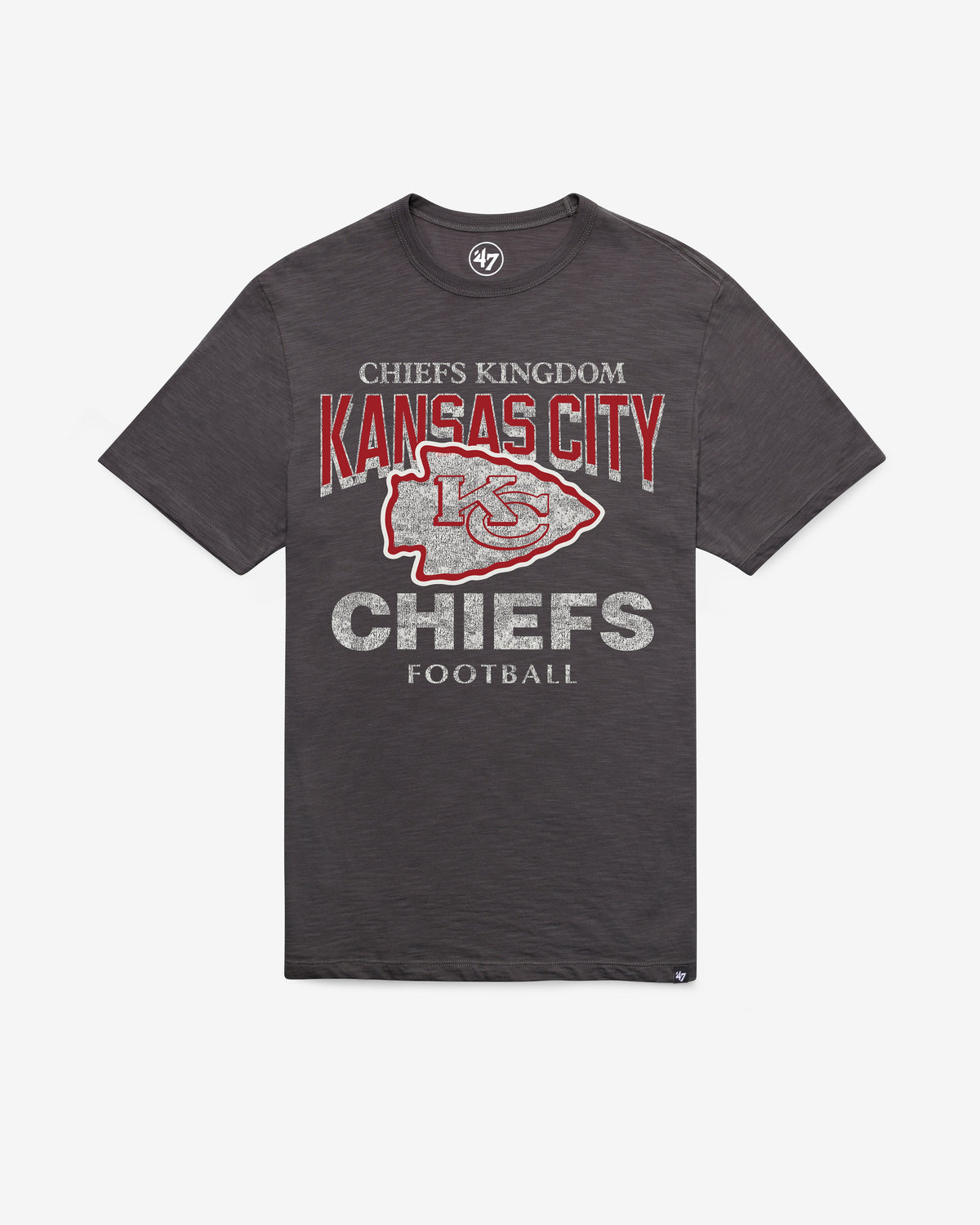 KANSAS CITY CHIEFS HEAD ON '47 SCRUM TEE CHARCOAL