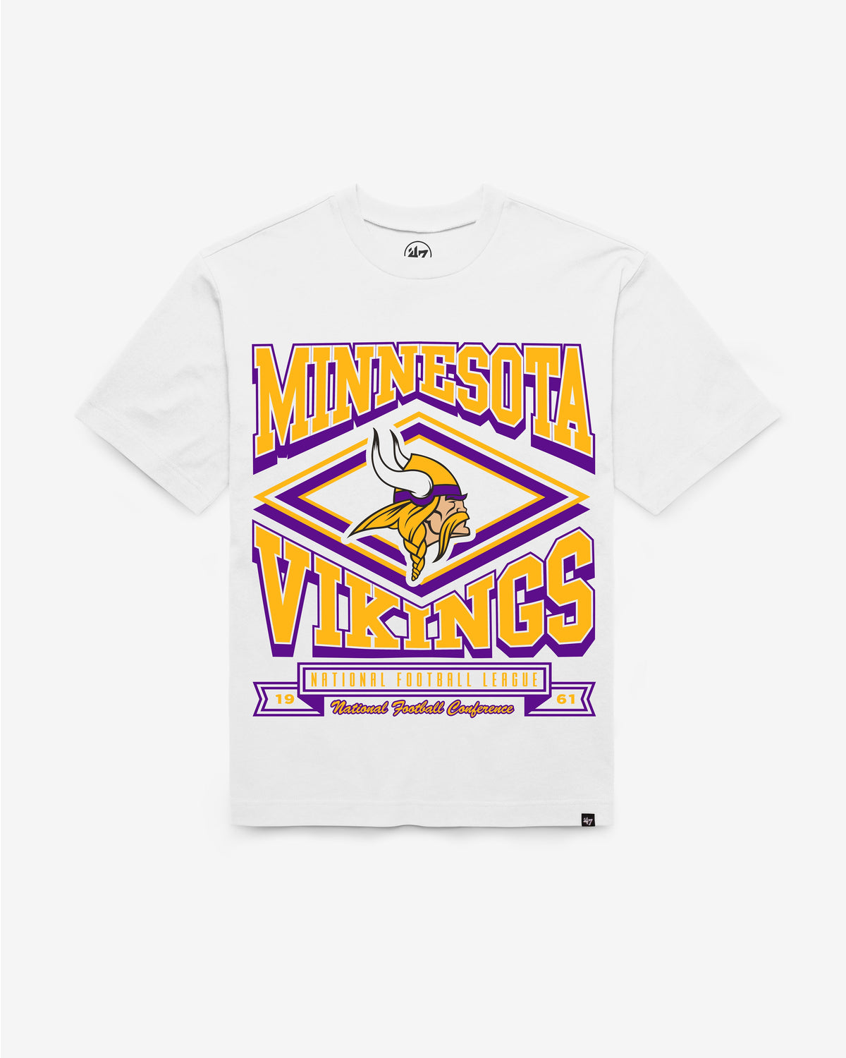 MINNESOTA VIKINGS HEATER '47 FOUNDATION TEE WHITE