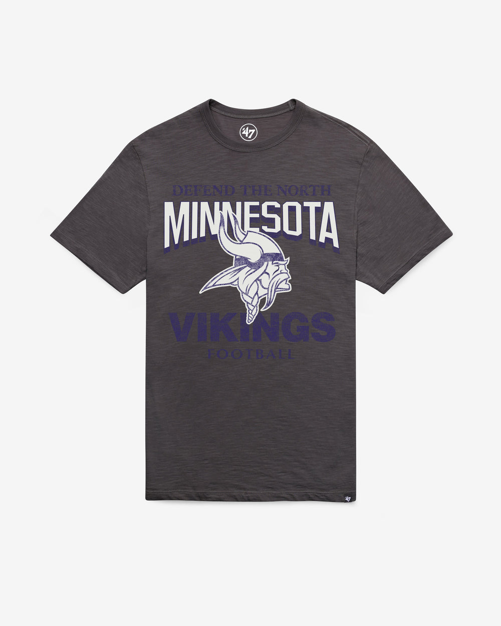 MINNESOTA VIKINGS HEAD ON '47 SCRUM TEE CHARCOAL