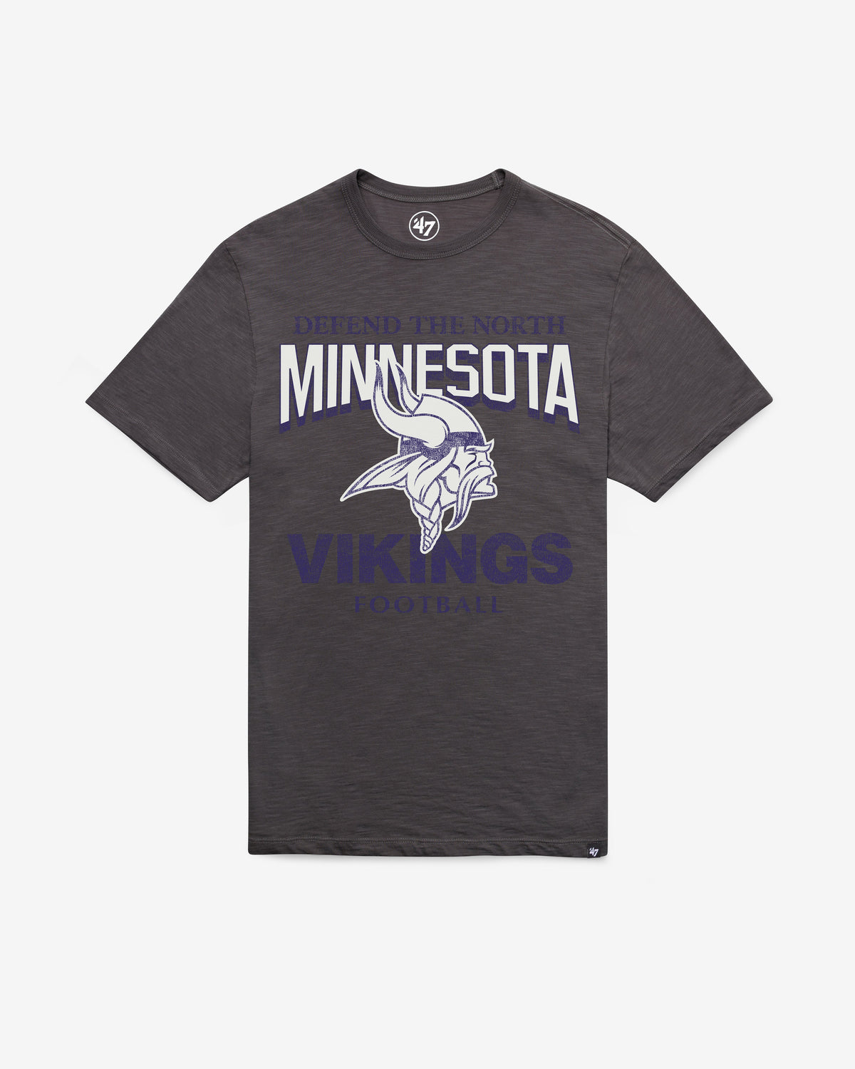MINNESOTA VIKINGS HEAD ON '47 SCRUM TEE CHARCOAL
