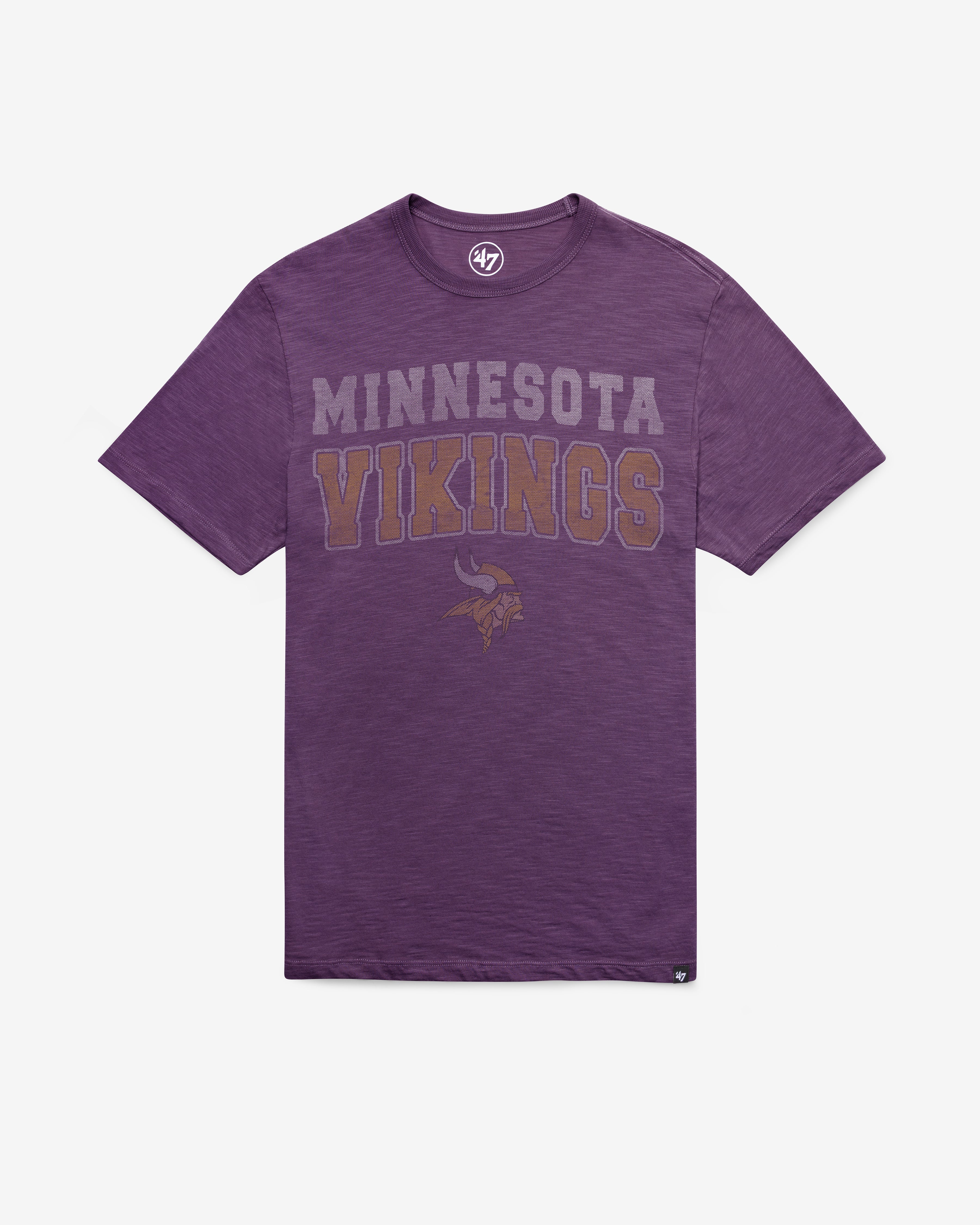 MINNESOTA VIKINGS STADIUM WAVE '47 SCRUM TEE GRAPE