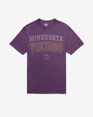 MINNESOTA VIKINGS STADIUM WAVE '47 SCRUM TEE GRAPE