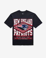 NEW ENGLAND PATRIOTS HEATER '47 FOUNDATION TEE NAVY