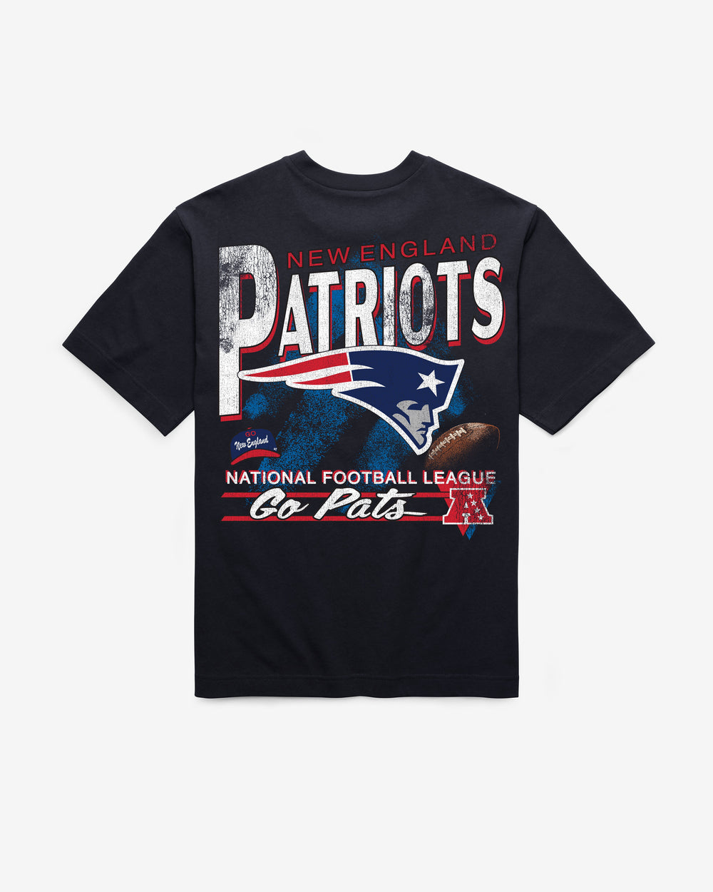 NEW ENGLAND PATRIOTS UNDER BAR '47 FOUNDATION TEE NAVY