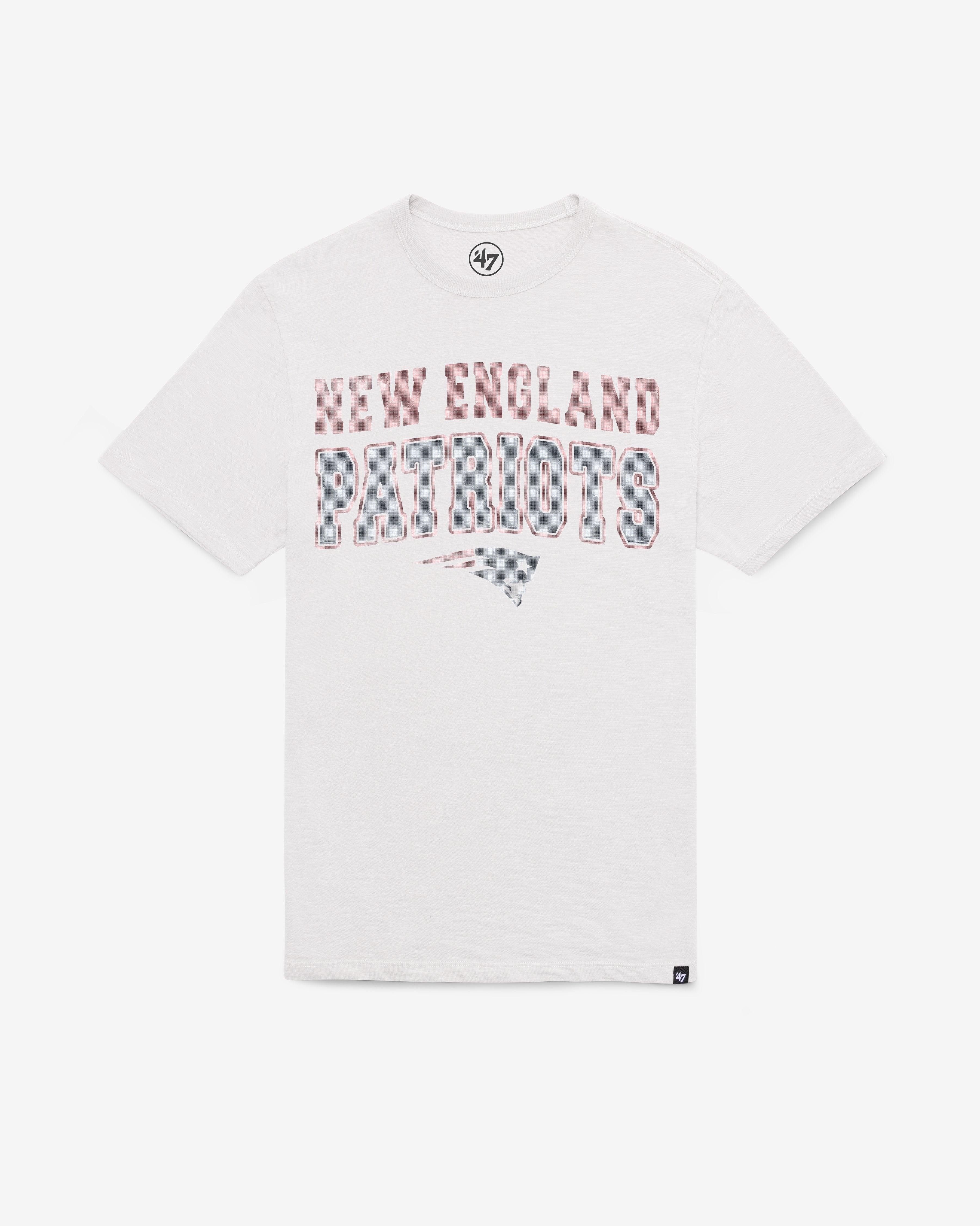 NEW ENGLAND PATRIOTS STADIUM WAVE '47 SCRUM TEE WHITE WASH