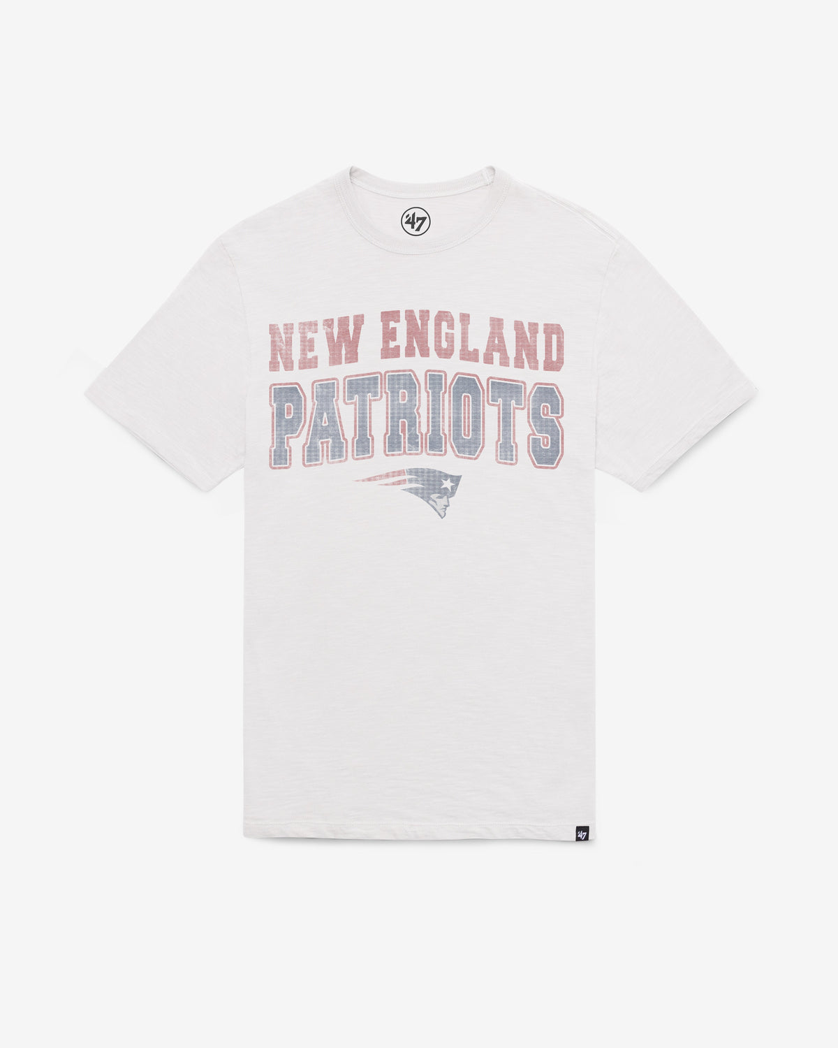 NEW ENGLAND PATRIOTS STADIUM WAVE '47 SCRUM TEE WHITE WASH